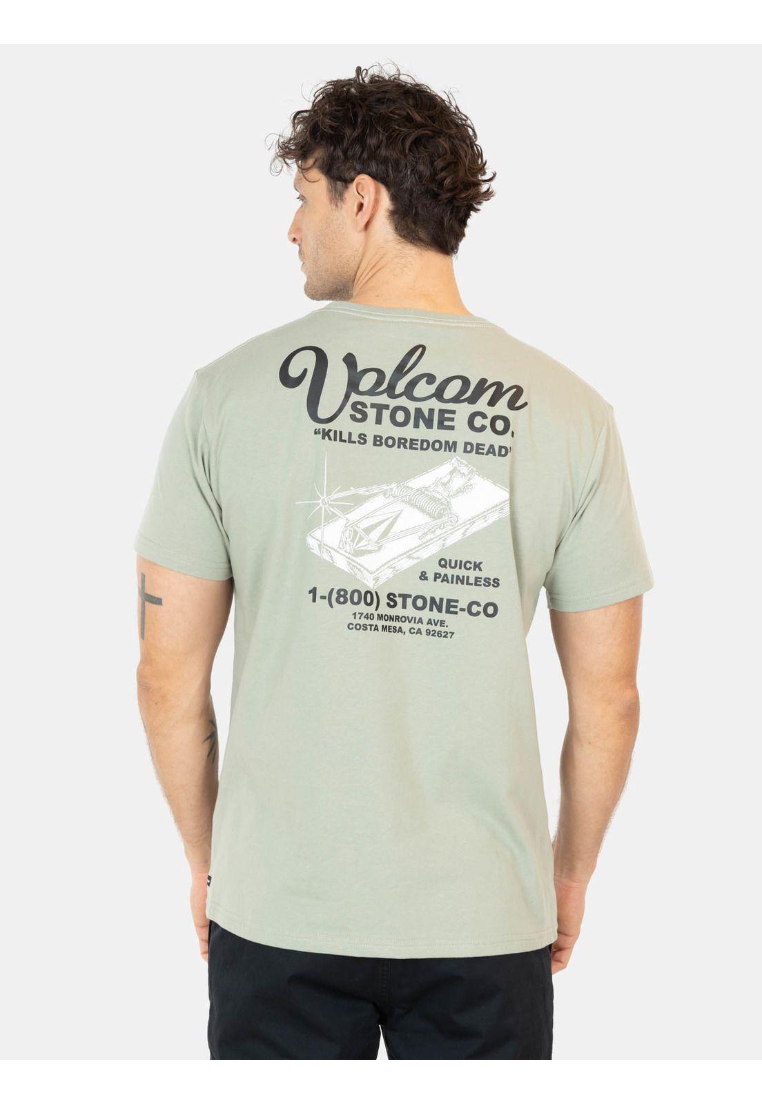 Polera MC Push Verde Hombre Volcom-1