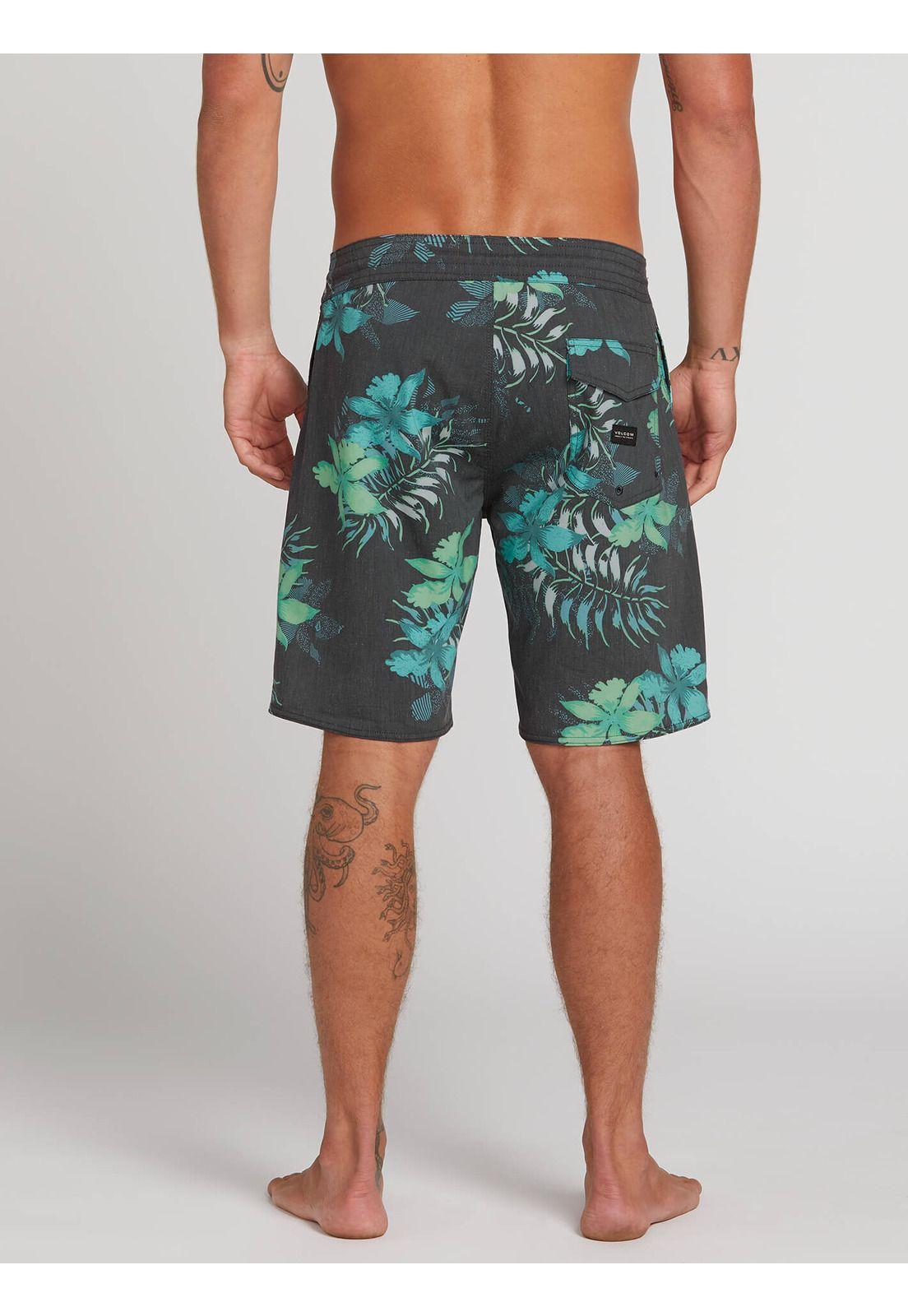 Traje De Baño Microfibra Hombre 8T122-MV20 Negro Volcom-1