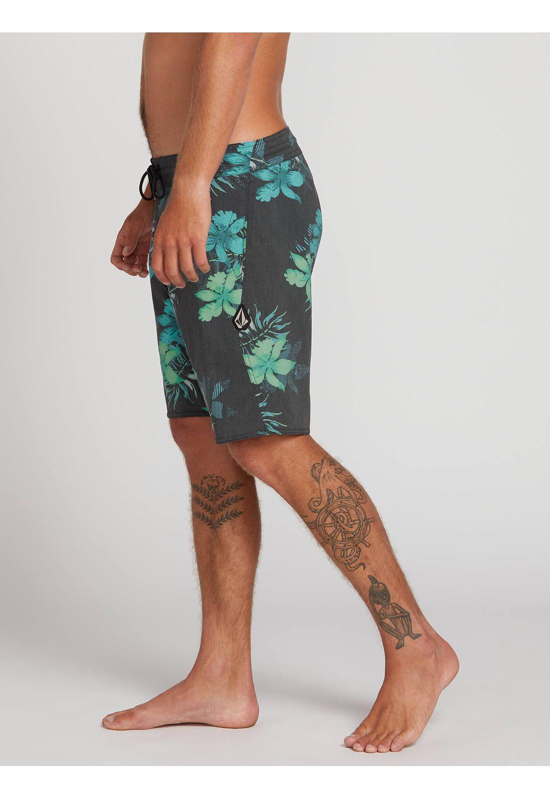 Traje De Baño Microfibra Hombre 8T122-MV20 Negro Volcom-2