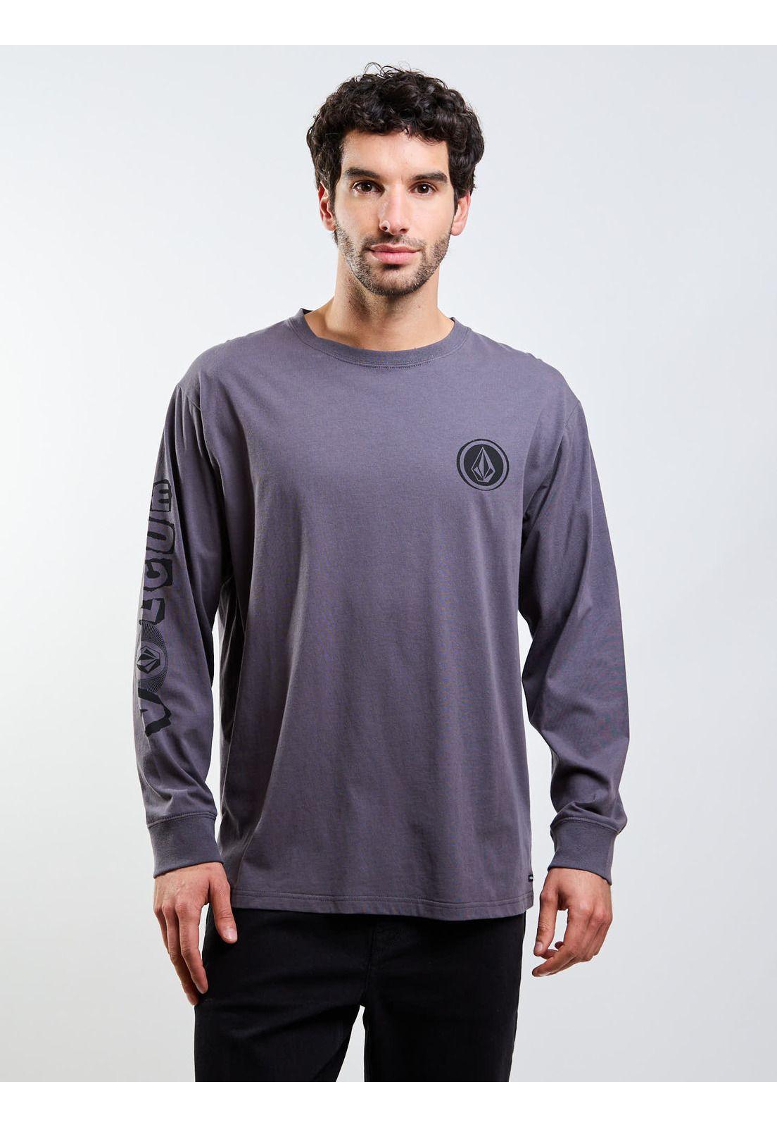 Polera ML Povj Gris Hombre Volcom-0