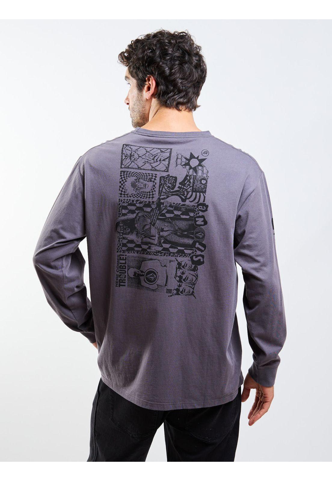 Polera ML Povj Gris Hombre Volcom-1