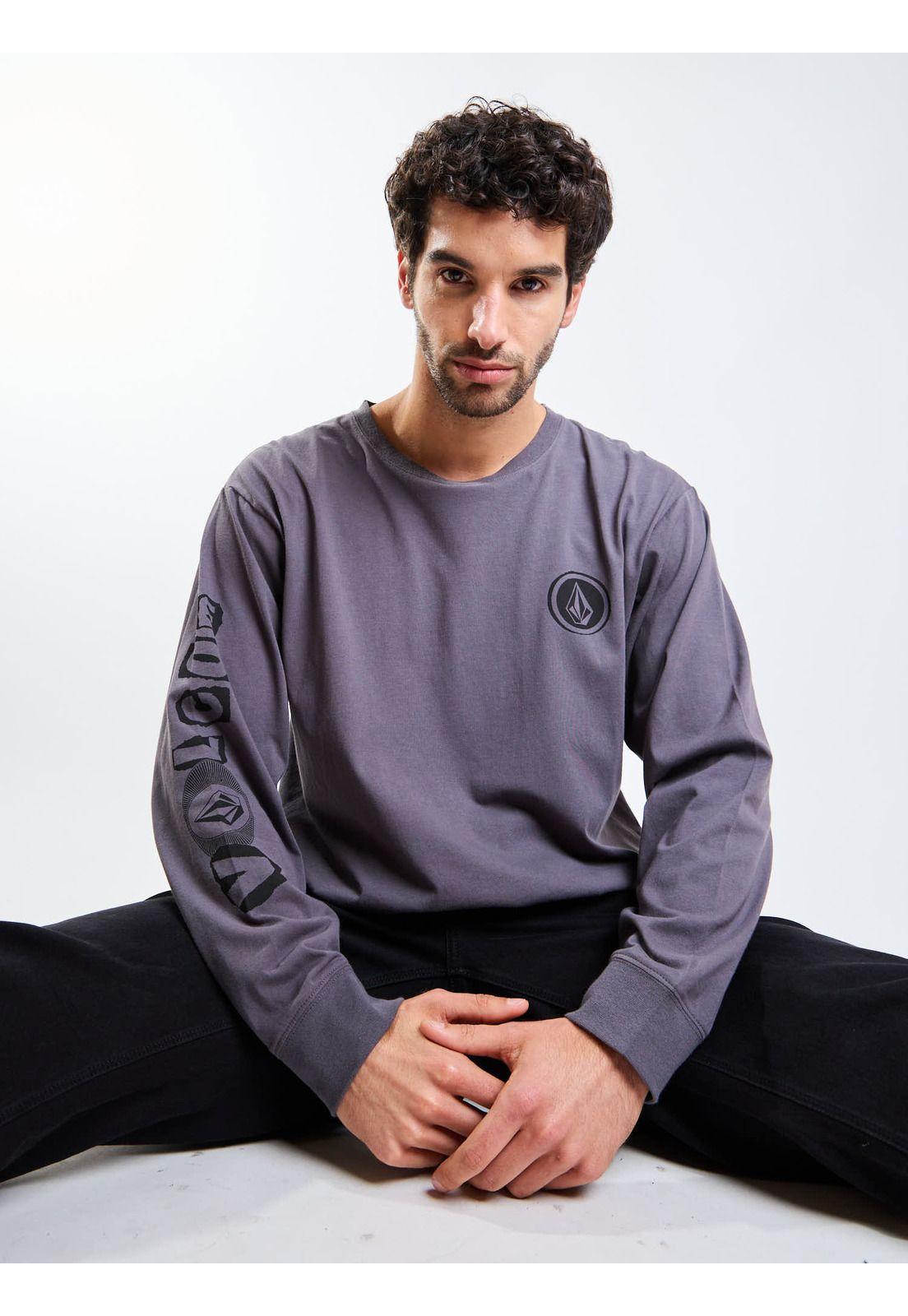 Polera ML Povj Gris Hombre Volcom-5