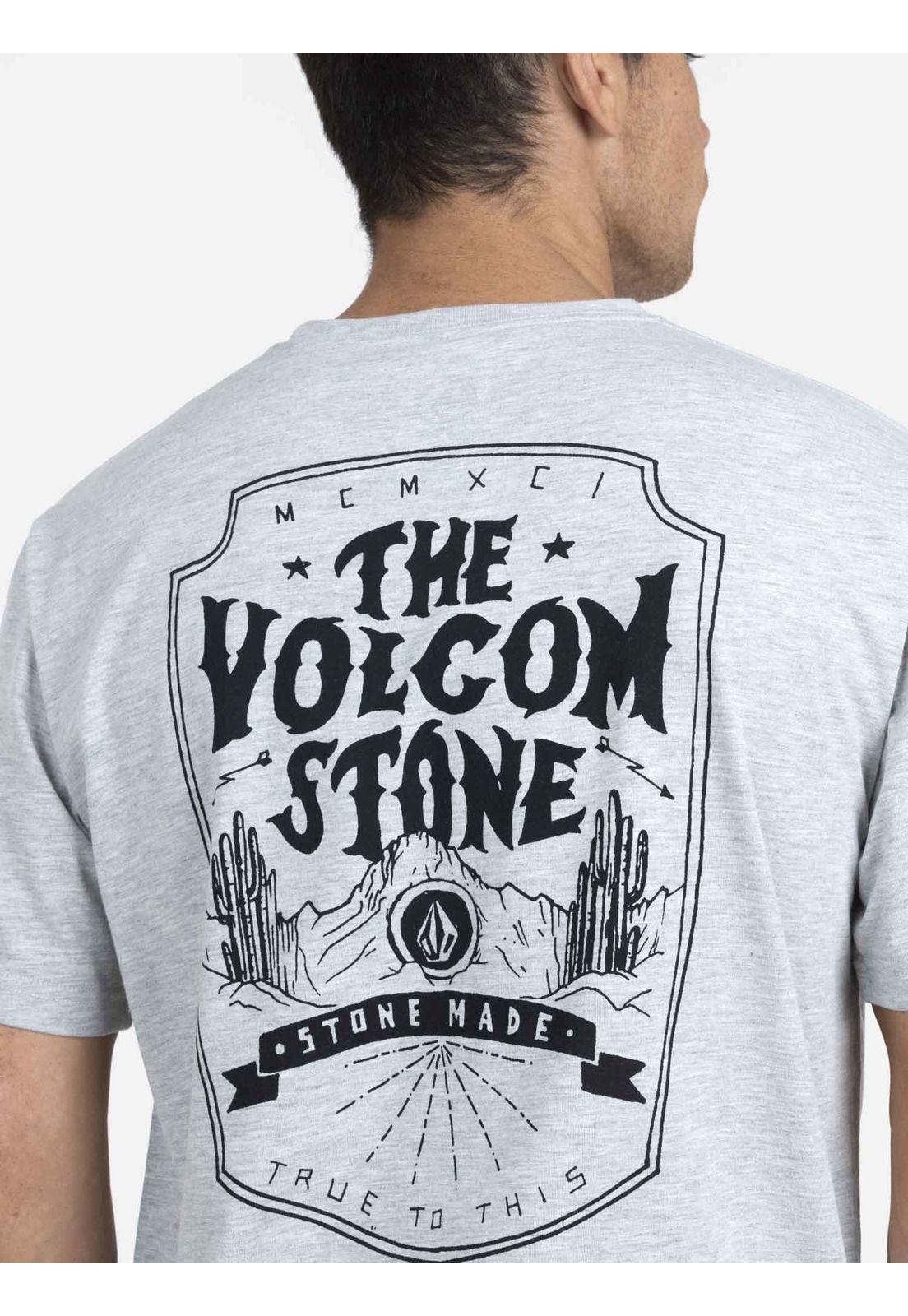 Polera M/C Básica Hombre 7P216-MV22 Gris Volcom-2