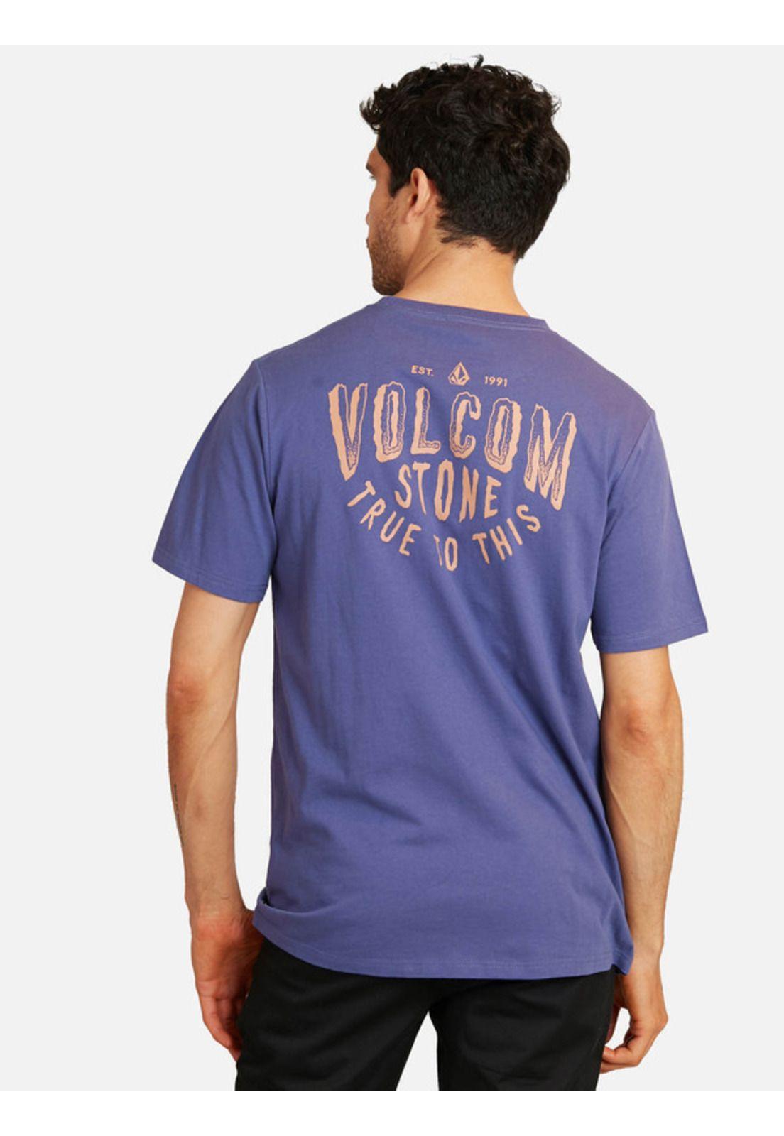 Polera Stone True To This Sst Morado Hombre Volcom-1
