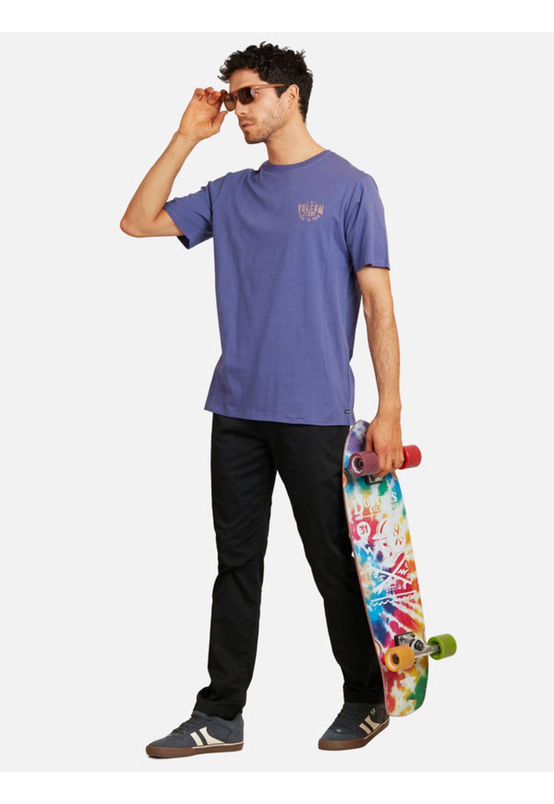 Polera Stone True To This Sst Morado Hombre Volcom-4