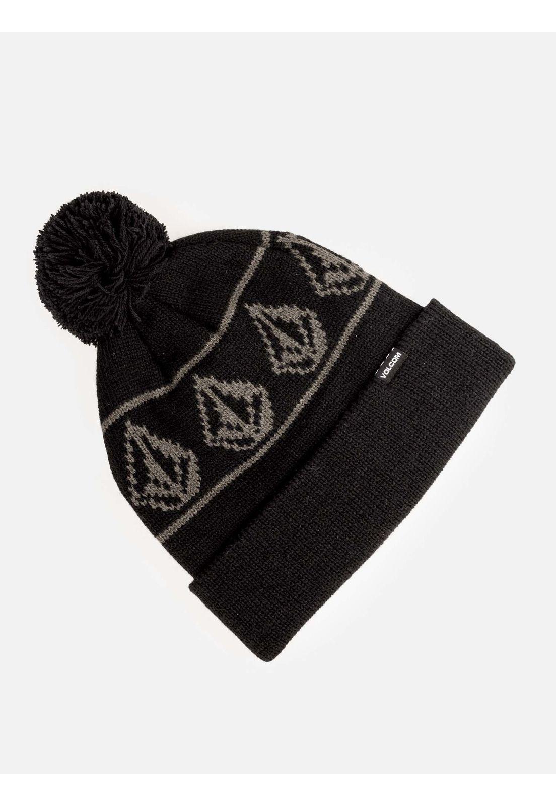 Gorro Powder Beanie Hombre Negro Volcom-0
