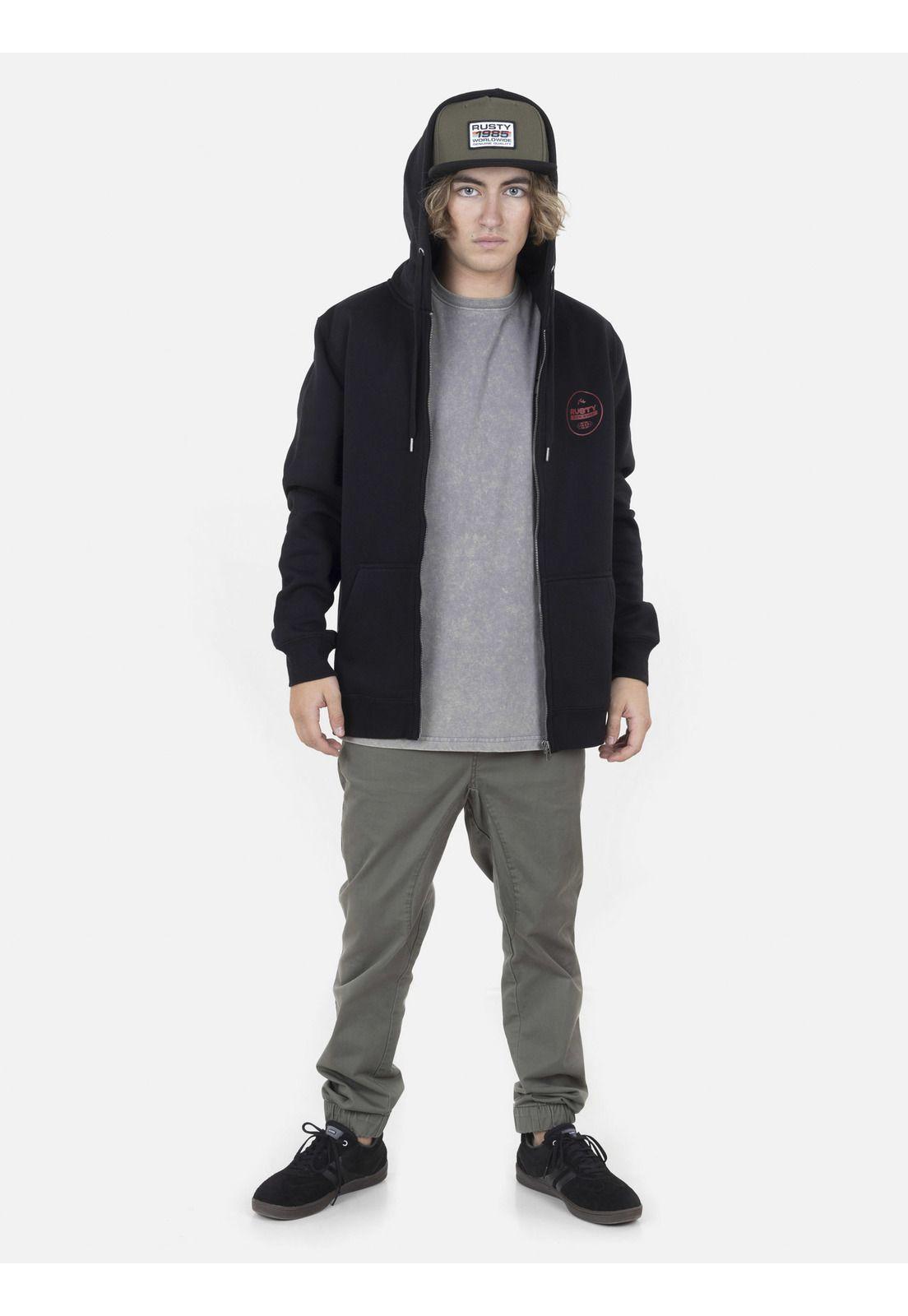 Poleron Hombre WW KIND Negro Rusty-3