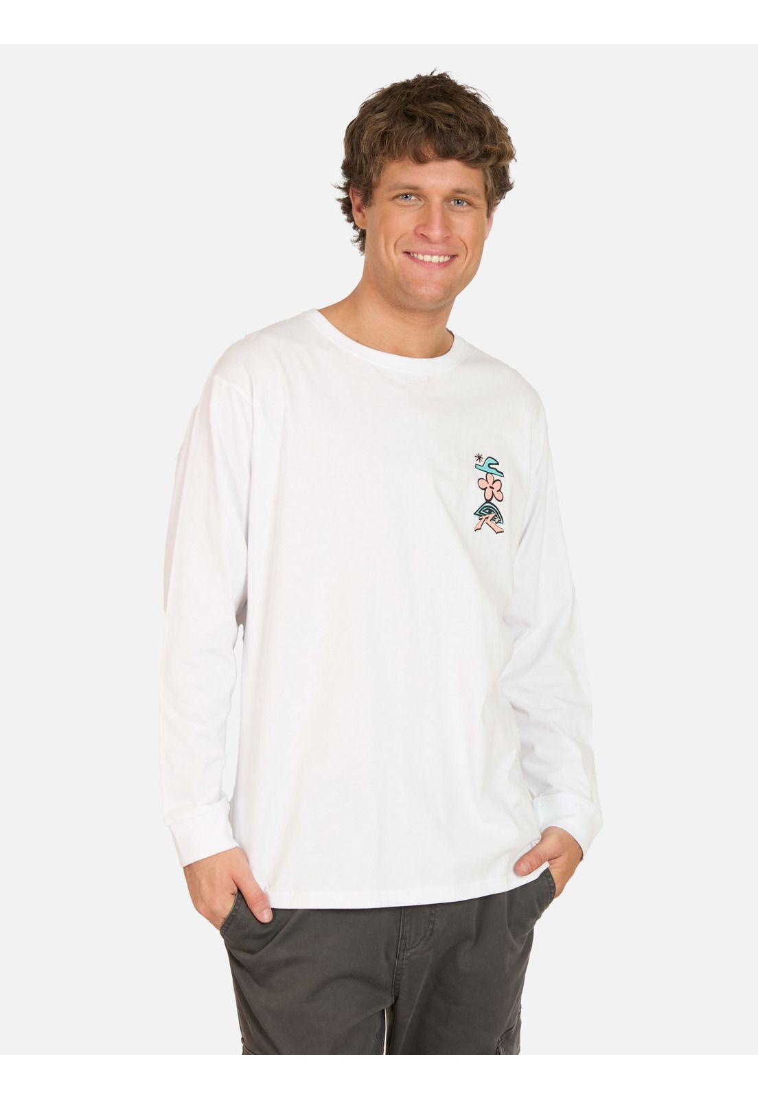 Polera ML Clic Blanco Hombre Rusty-0