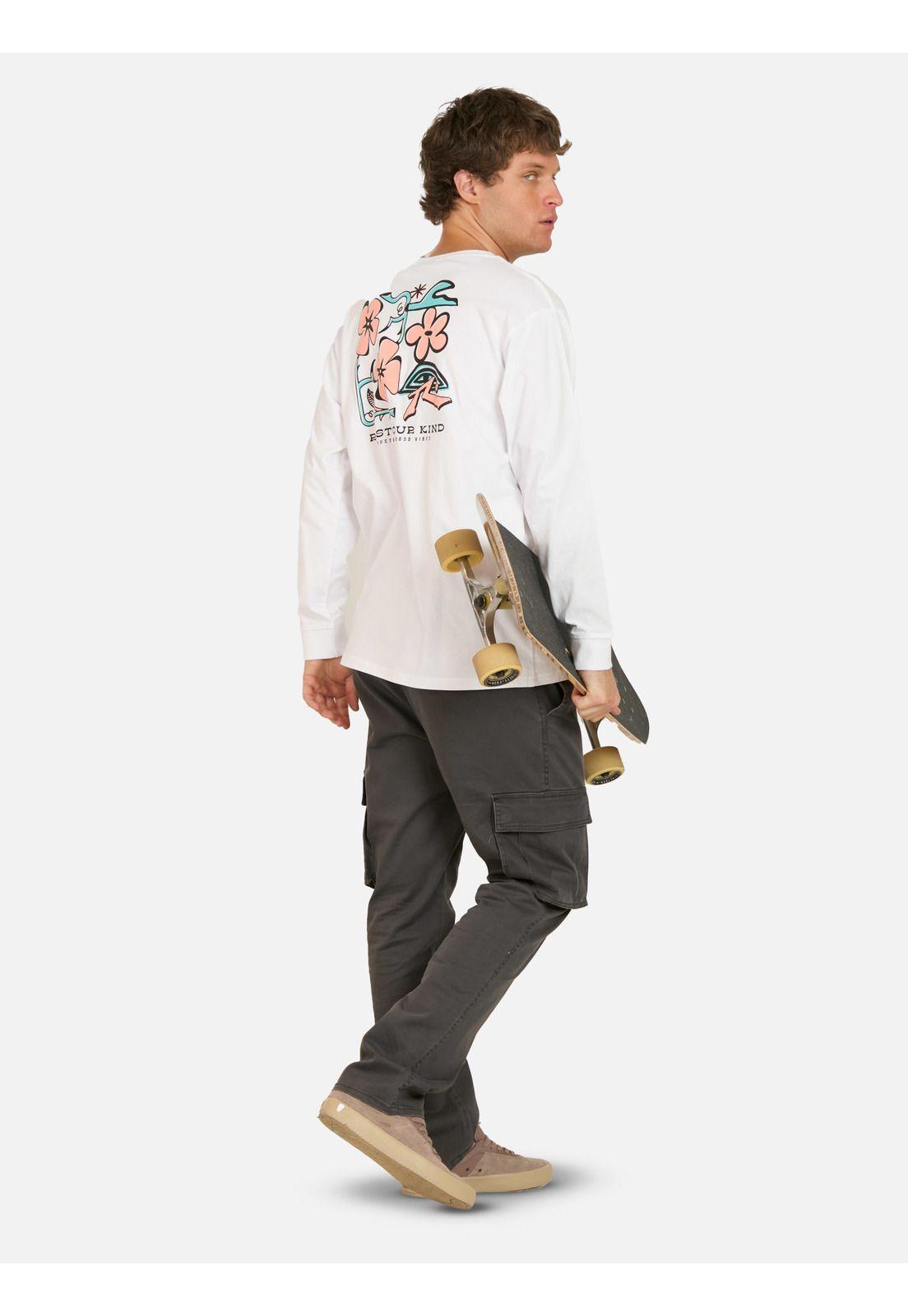 Polera ML Clic Blanco Hombre Rusty-3