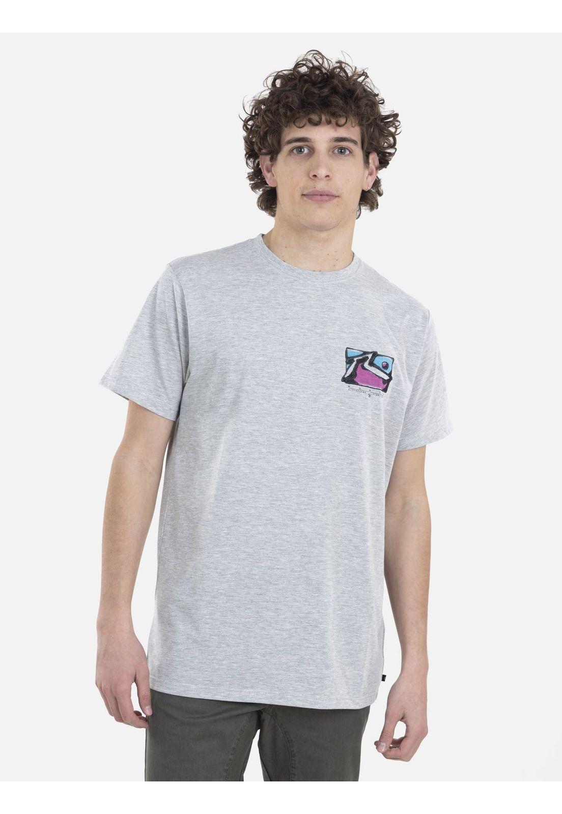 Polera Hombre AZTEK S/S TEE Gris Rusty-0