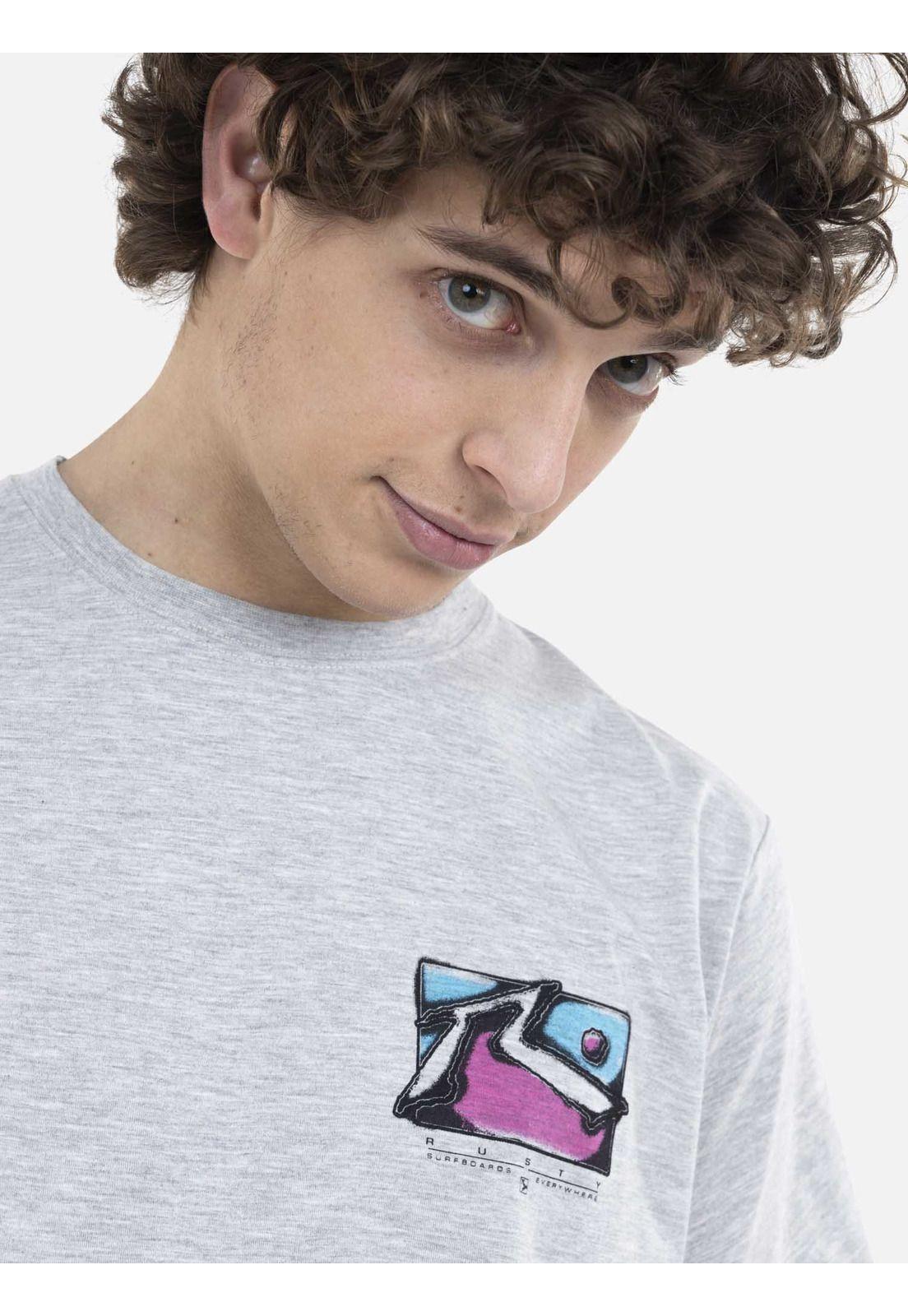 Polera Hombre AZTEK S/S TEE Gris Rusty-2