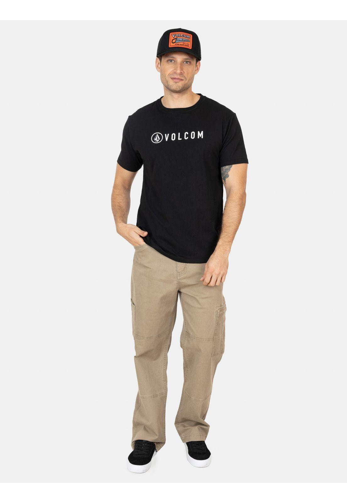 Polera MC Header Negro Hombre Volcom-3