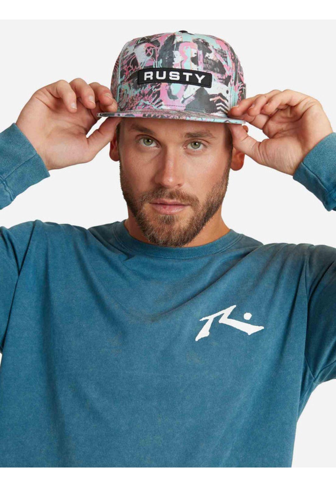 Polera North Shore Lst Azul Hombre Rusty-2