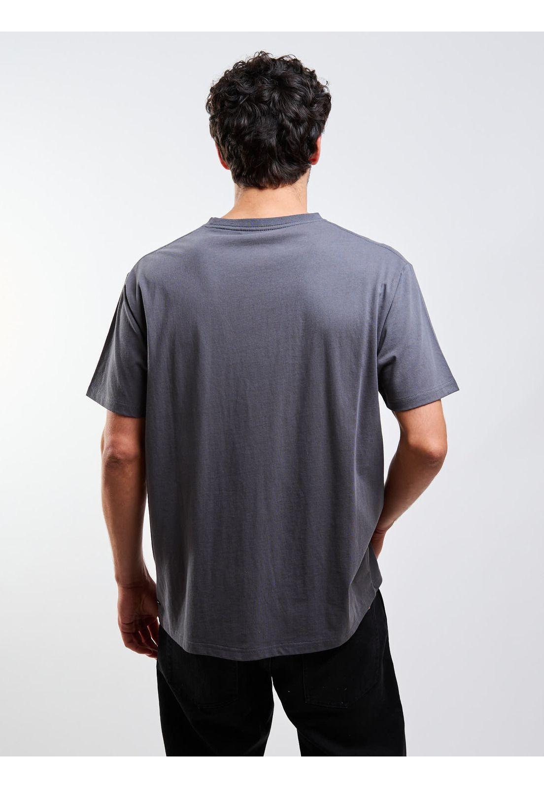 Polera MC Stoneblanks Bsc Gris Hombre Volcom-1