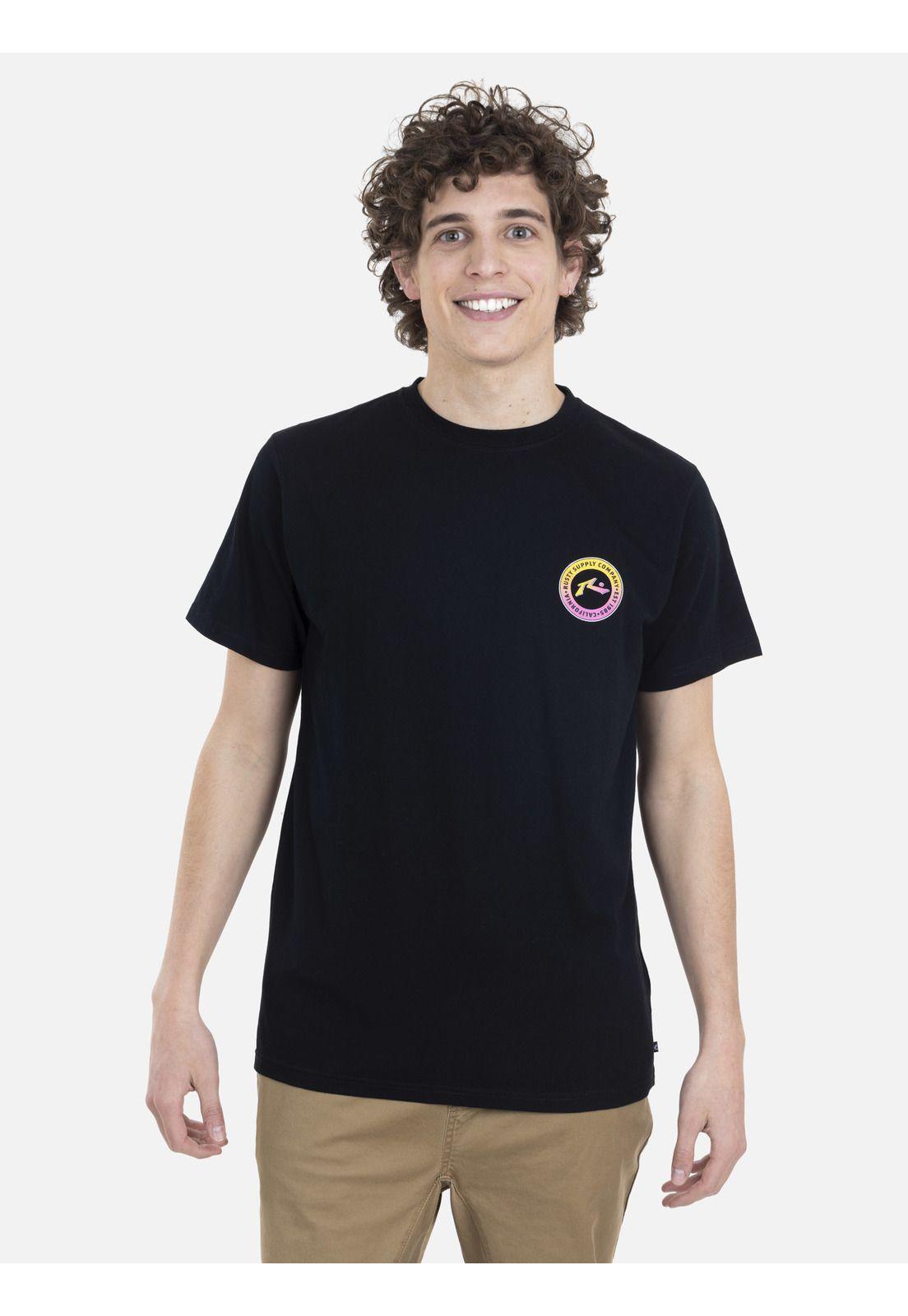 Polera Hombre SUPPLY CO S/S TEE Negro Rusty-0