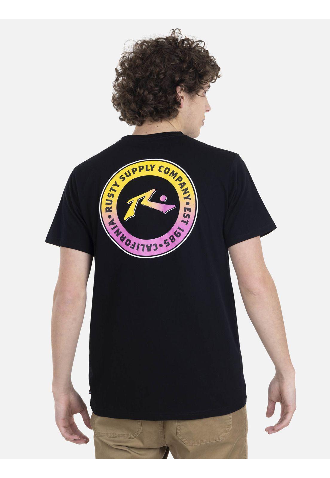 Polera Hombre SUPPLY CO S/S TEE Negro Rusty-1