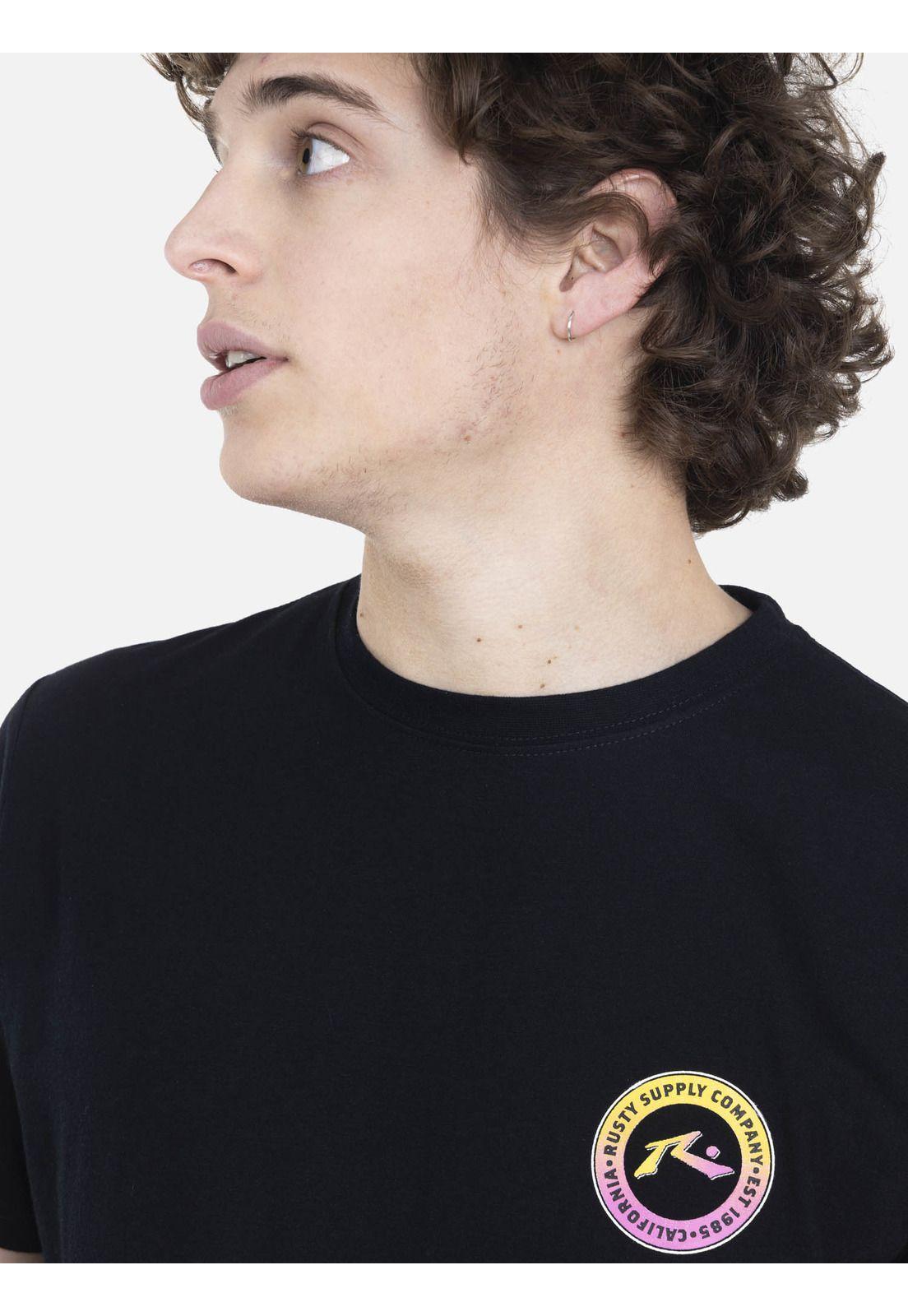 Polera Hombre SUPPLY CO S/S TEE Negro Rusty-2