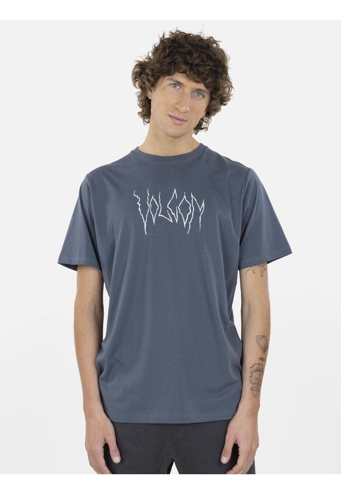 Polera STONE WATCHER SS  TEE Hombre Gris Volcom-0