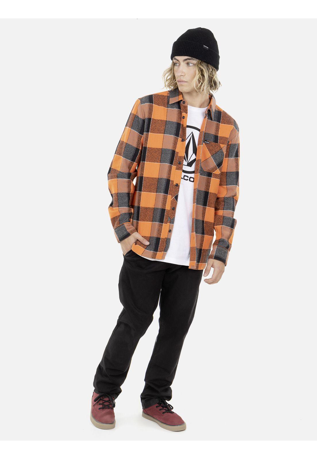 Camisa Hombre 7C377-MI20 Naranja Volcom-3