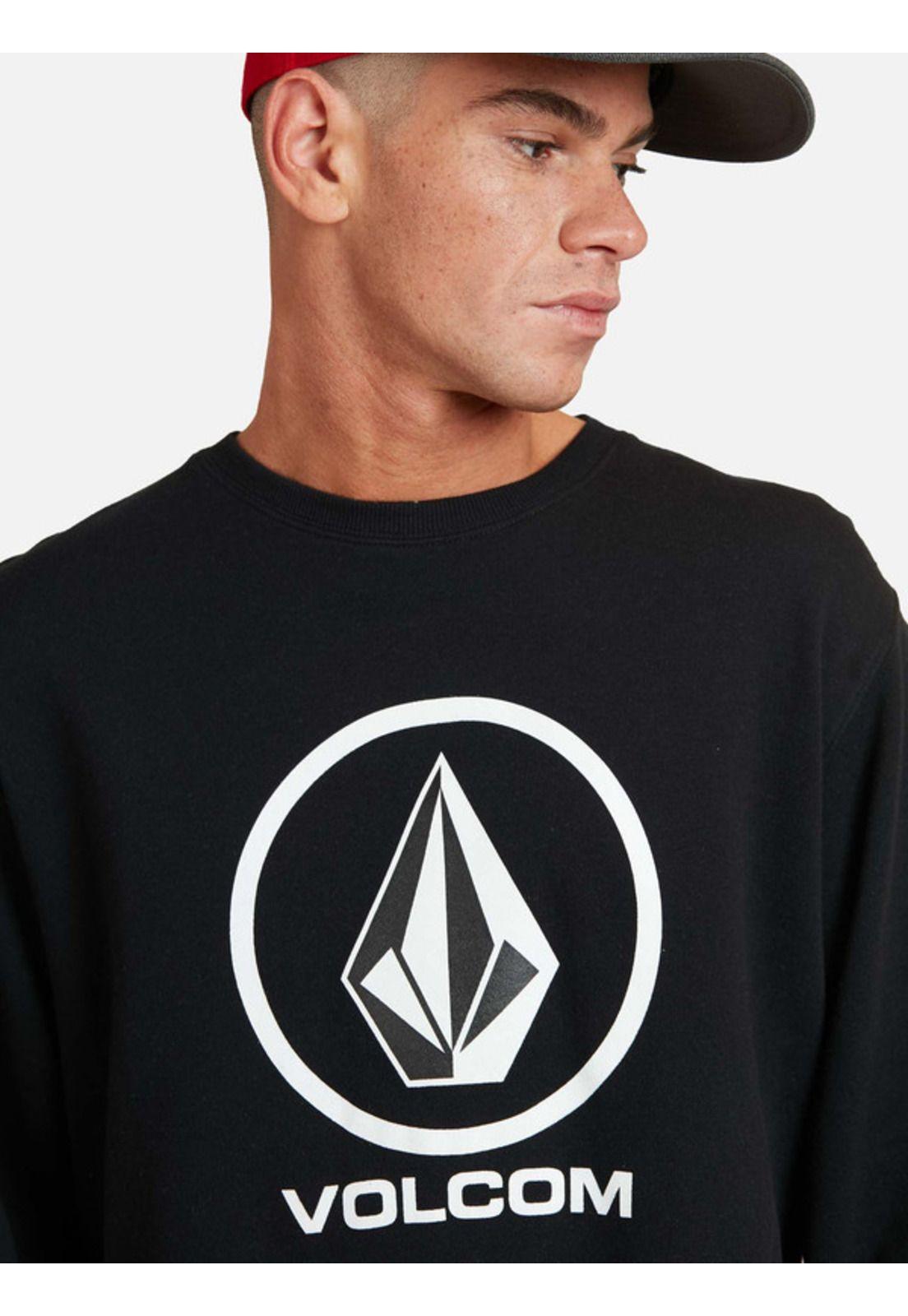 Poleron Cr Logo Azul marino Hombre Volcom-2