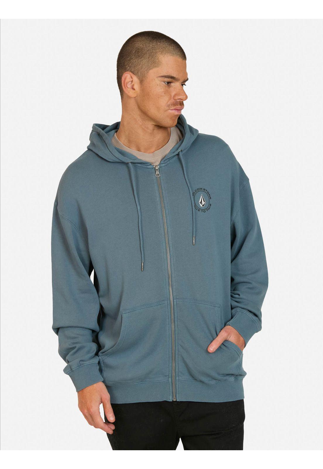 Poleron FZ Snap Azul Hombre Volcom-0