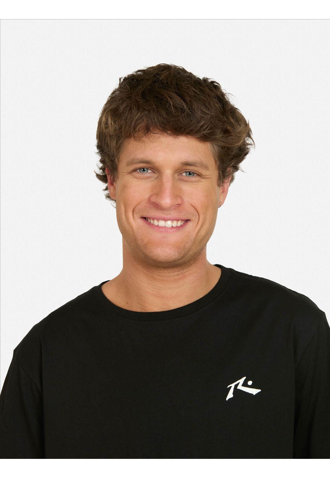 Polera MC Cráneo Negro Hombre Rusty-2