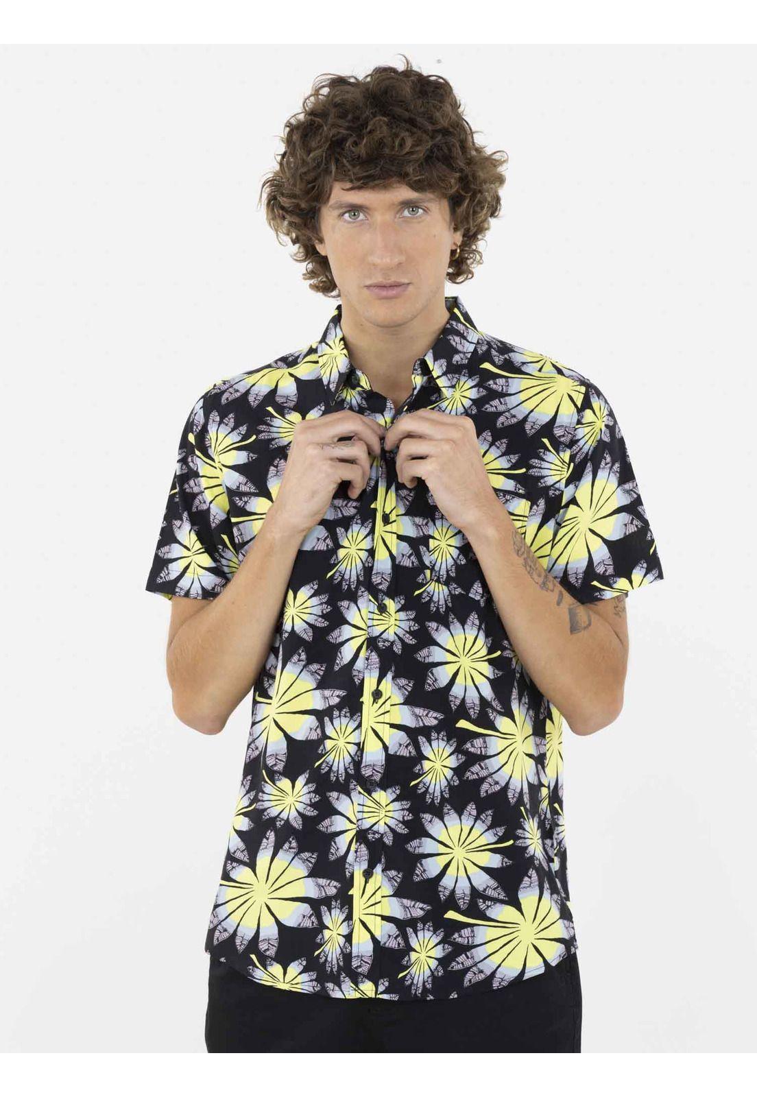 Camisa FUJI LEAF SHORT SLEEVE SHIRT Hombre Multicolor Volcom-0