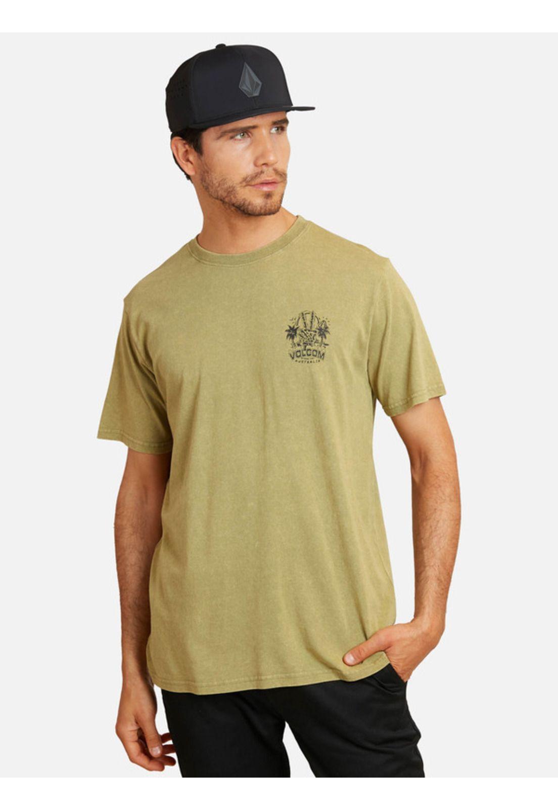 Polera Peace Out Acid Sst Khaki Hombre Volcom-0