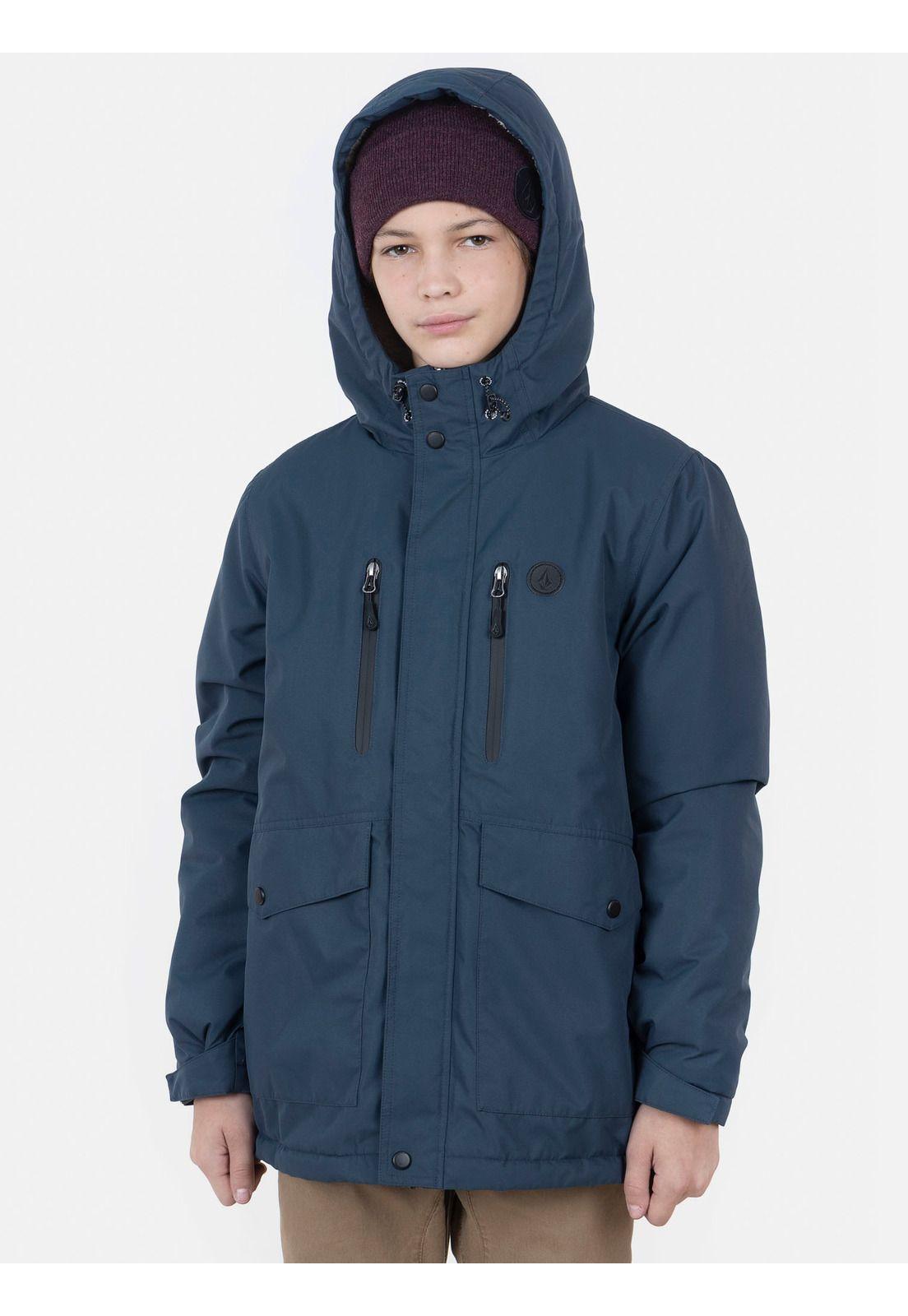 Jacket Military Coat Juvenil Azul Volcom-0