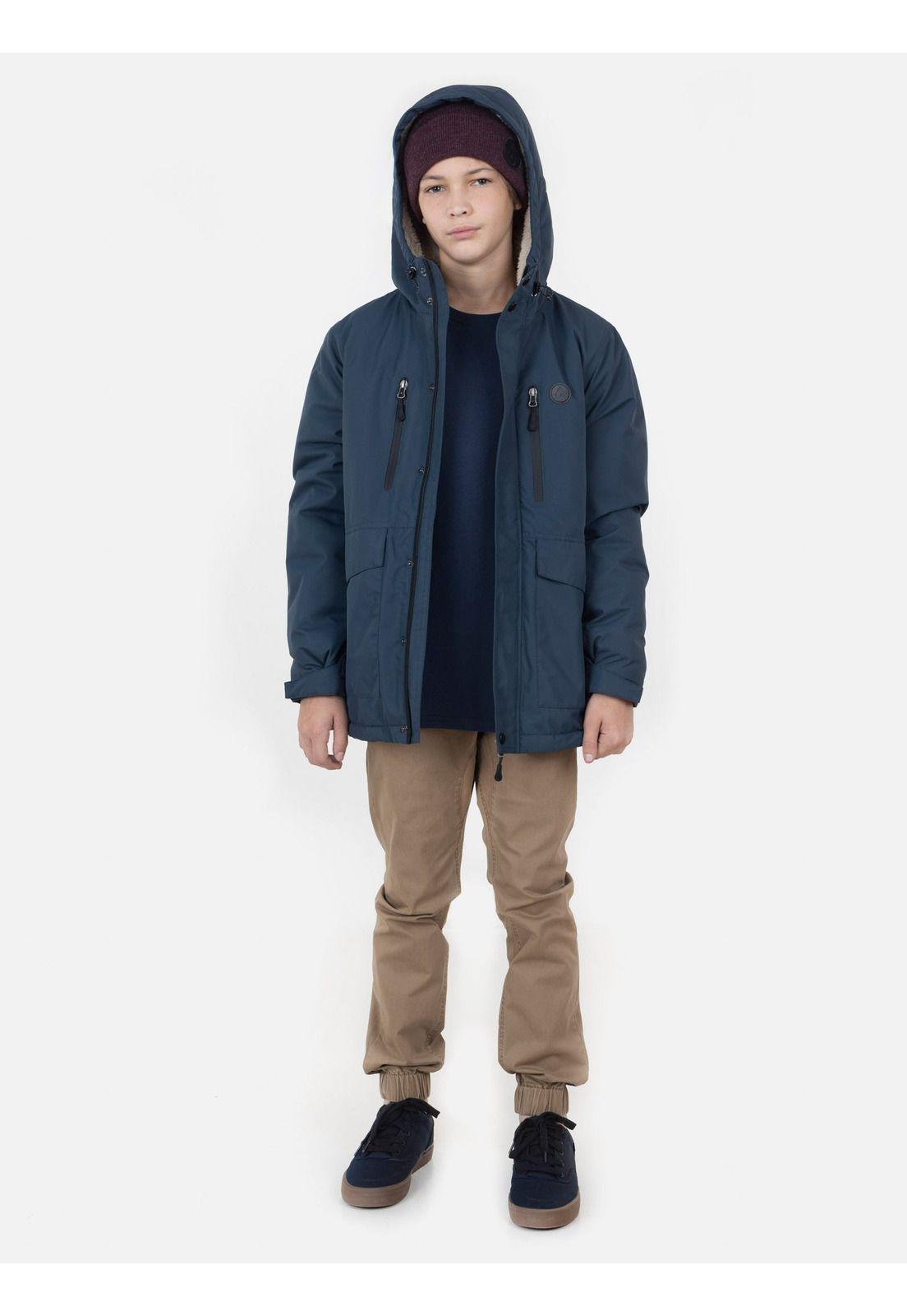 Jacket Military Coat Juvenil Azul Volcom-2