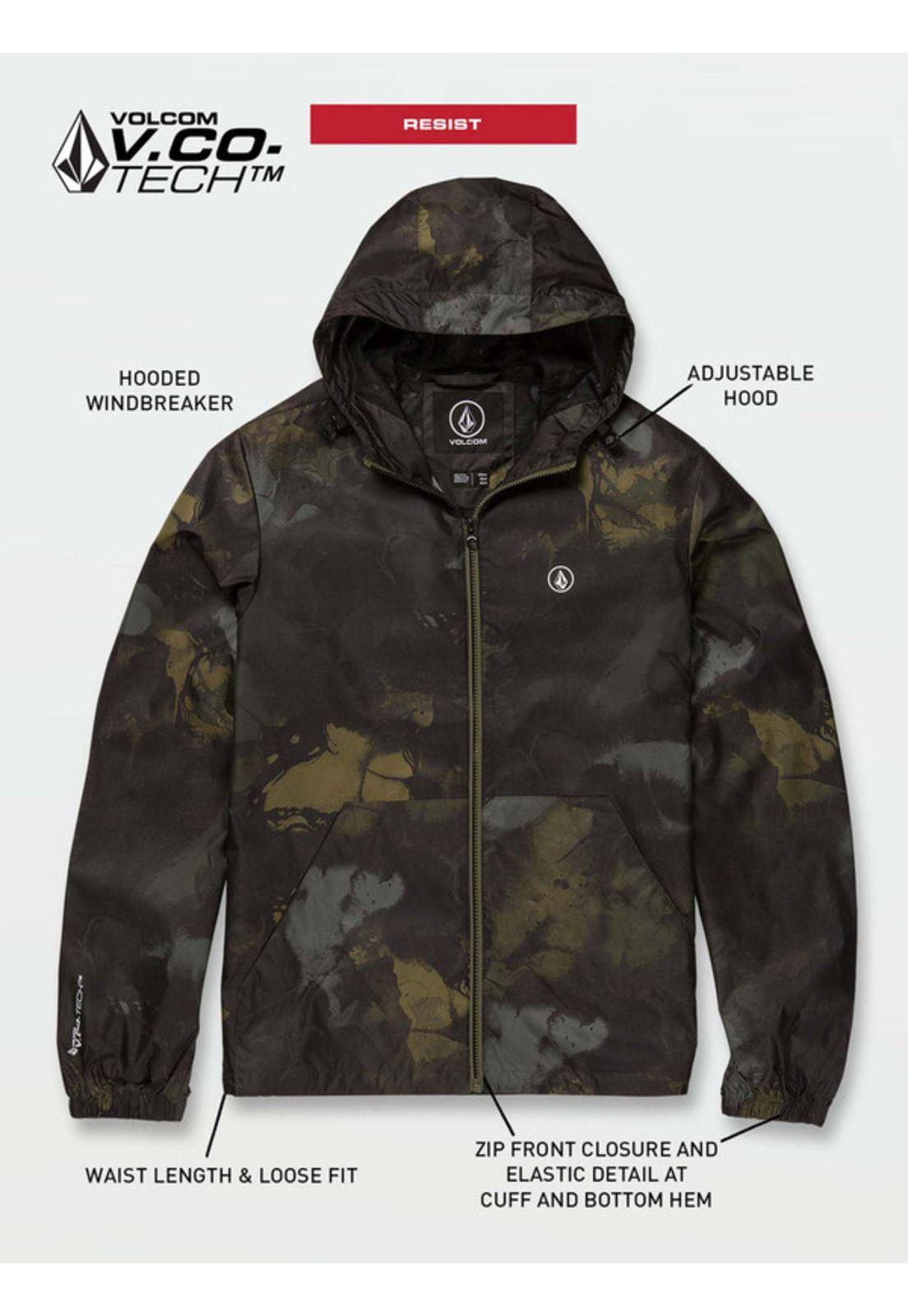 Cortaviento Phase Jacket Negro Hombre Volcom-2