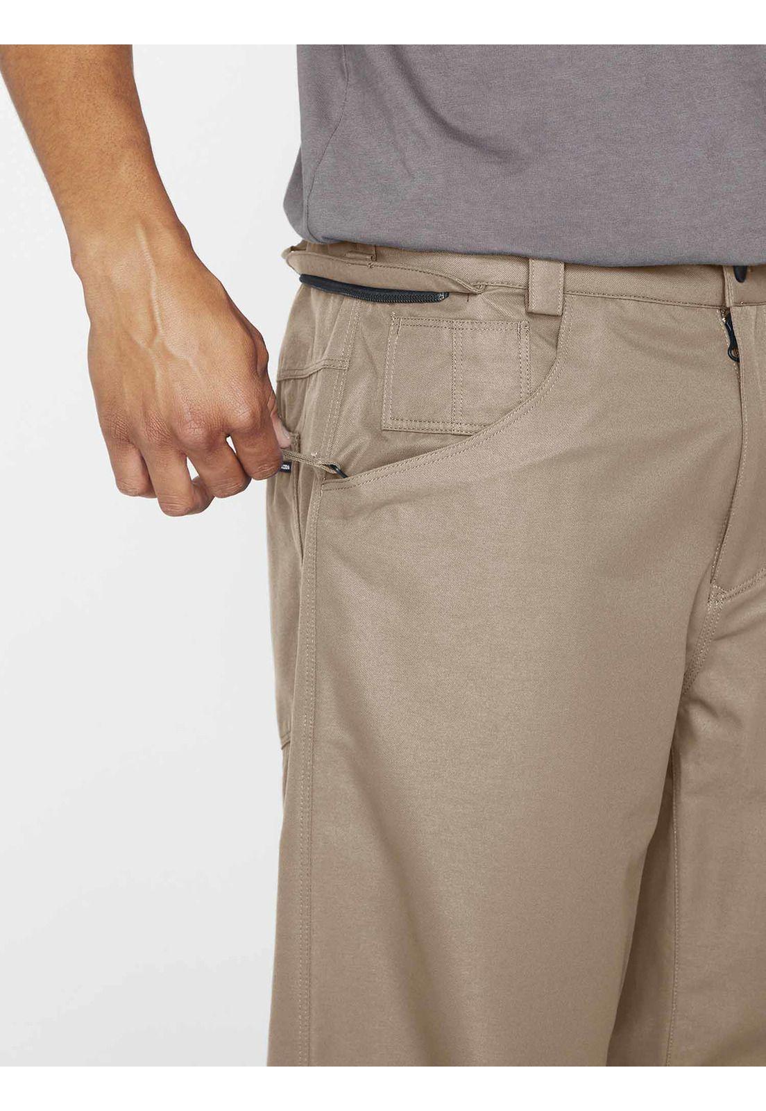 Pantalon 5-Pocket Pant Hombre Cafe Volcom-4