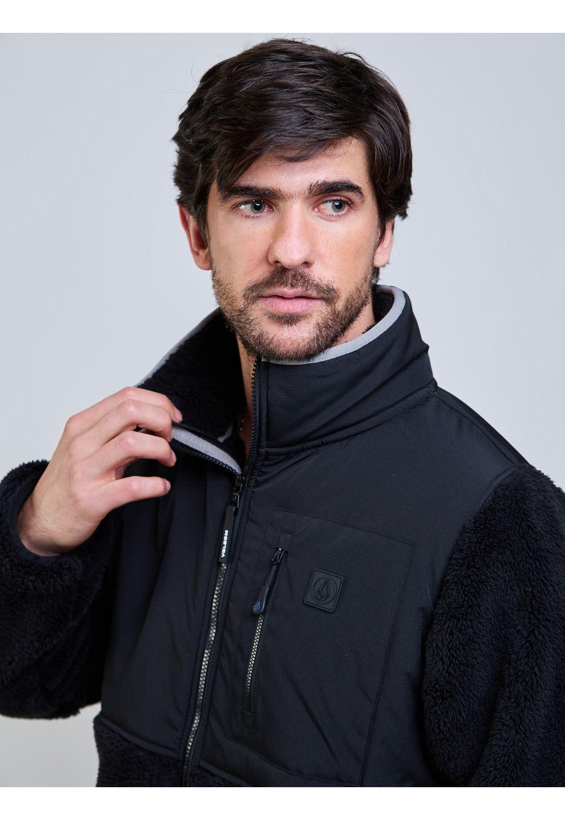 Poleron Chiporro Stone Bat Negro Hombre Volcom-3