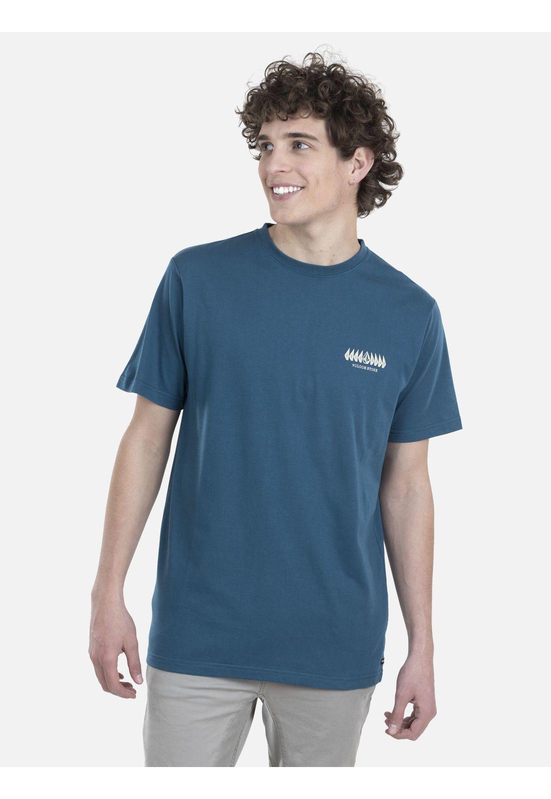 Polera M/C Básica Hombre 7P117-MV22 Azul Volcom-0