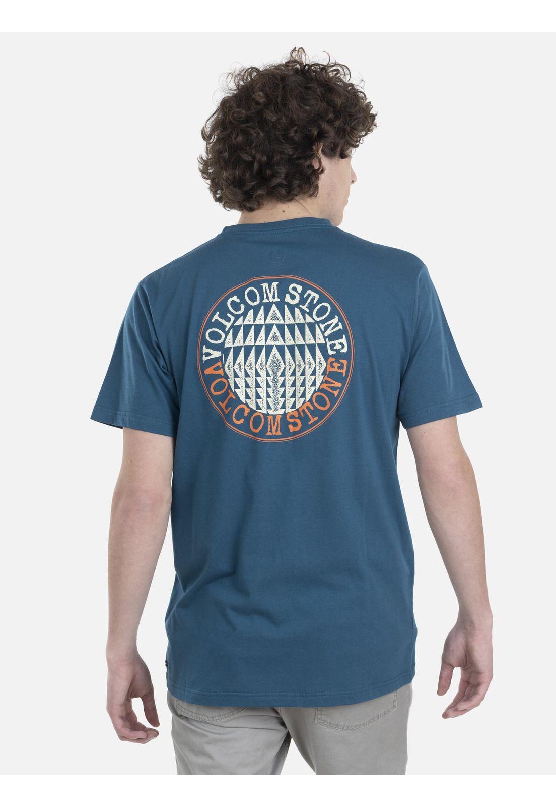 Polera M/C Básica Hombre 7P117-MV22 Azul Volcom-1