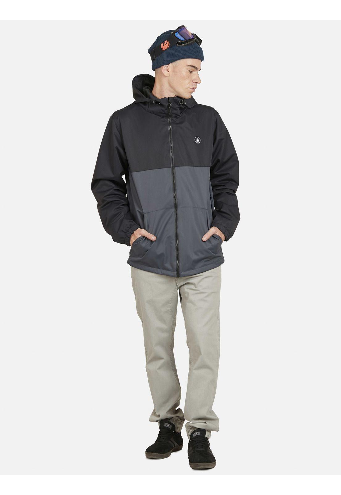Chaqueta Kangaroo Stone Hombre Negro Volcom-3