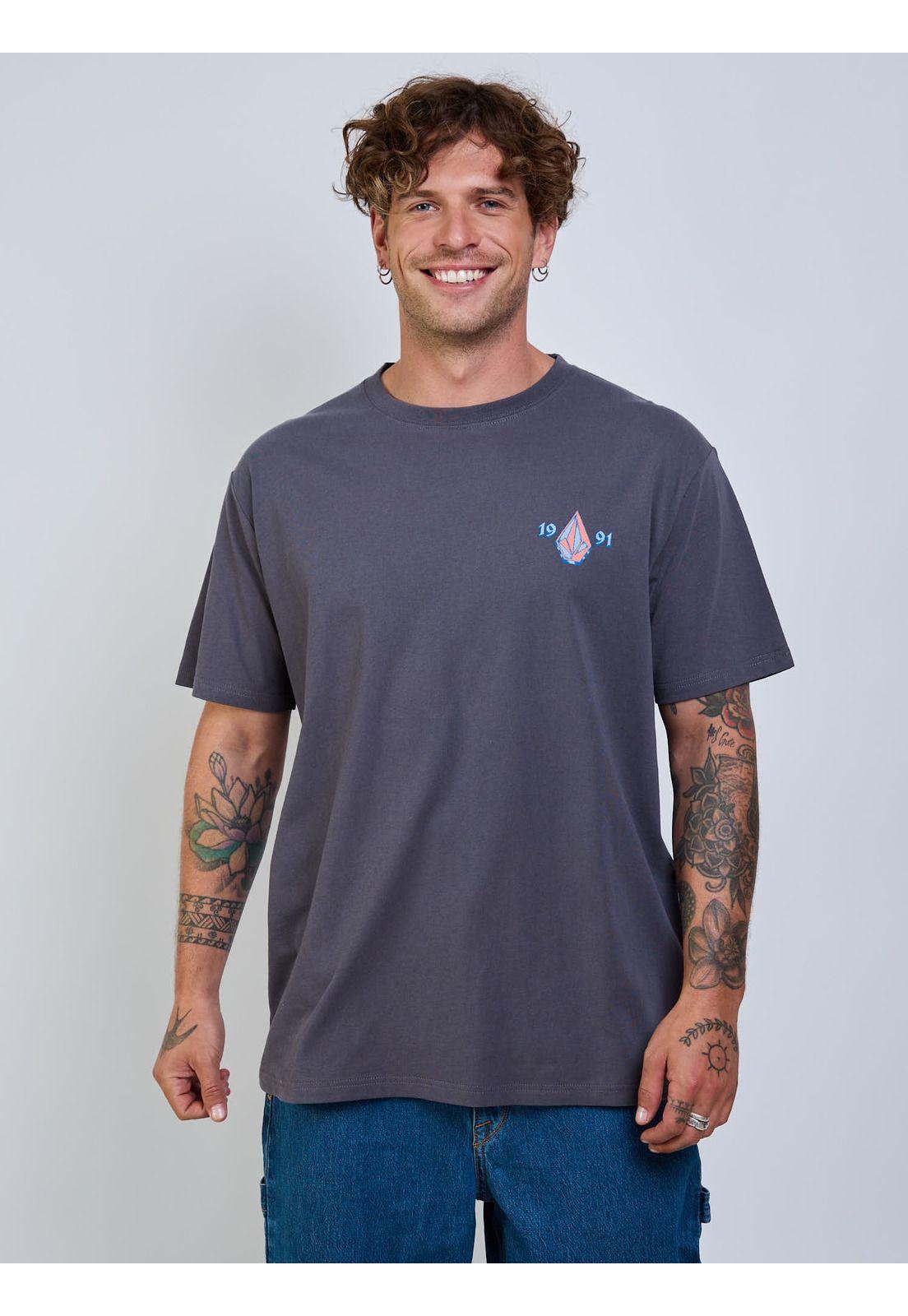 Polera MC Countertop Gris Hombre Volcom-0
