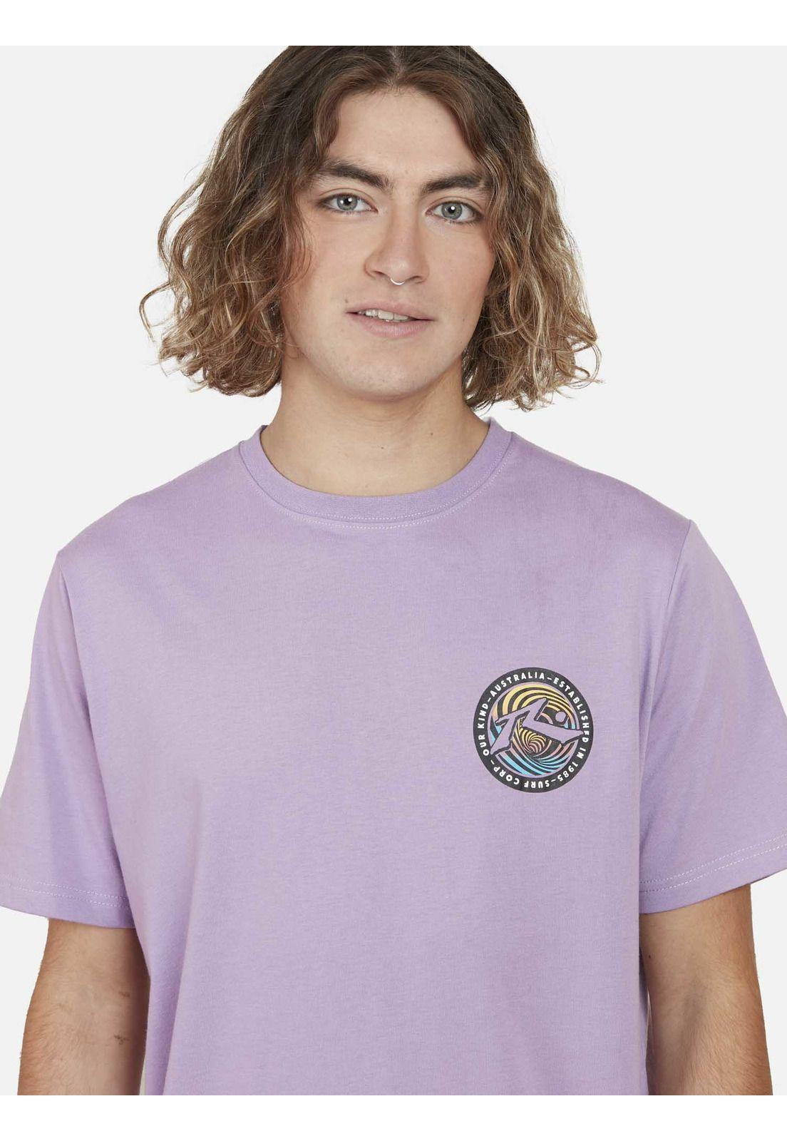Polera   Spiral  SS tee Hombre Morado Rusty-2
