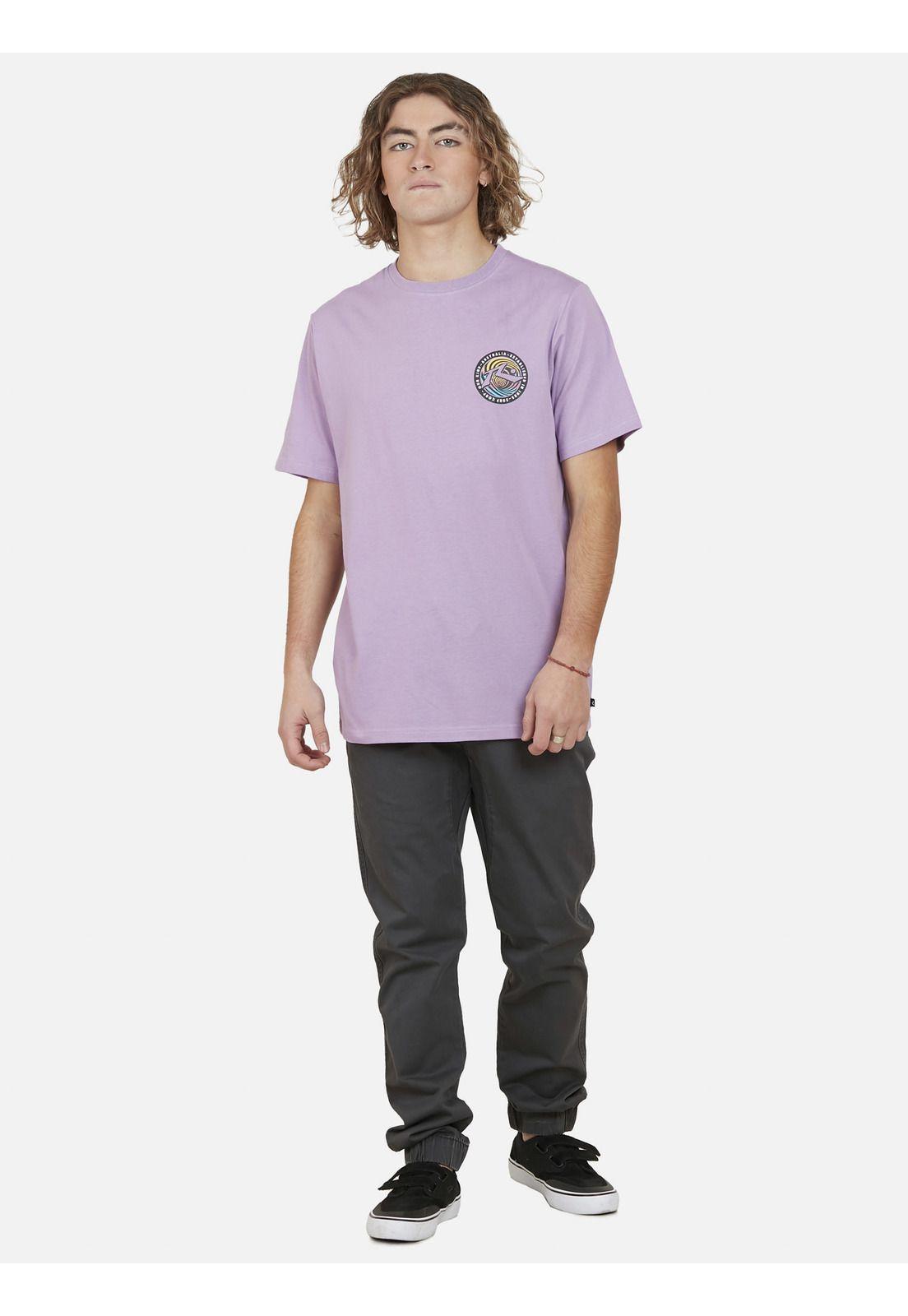 Polera   Spiral  SS tee Hombre Morado Rusty-3