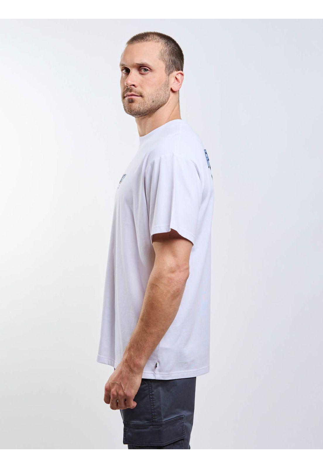 Polera MC Double Or Quits Blanco Hombre Rusty-5