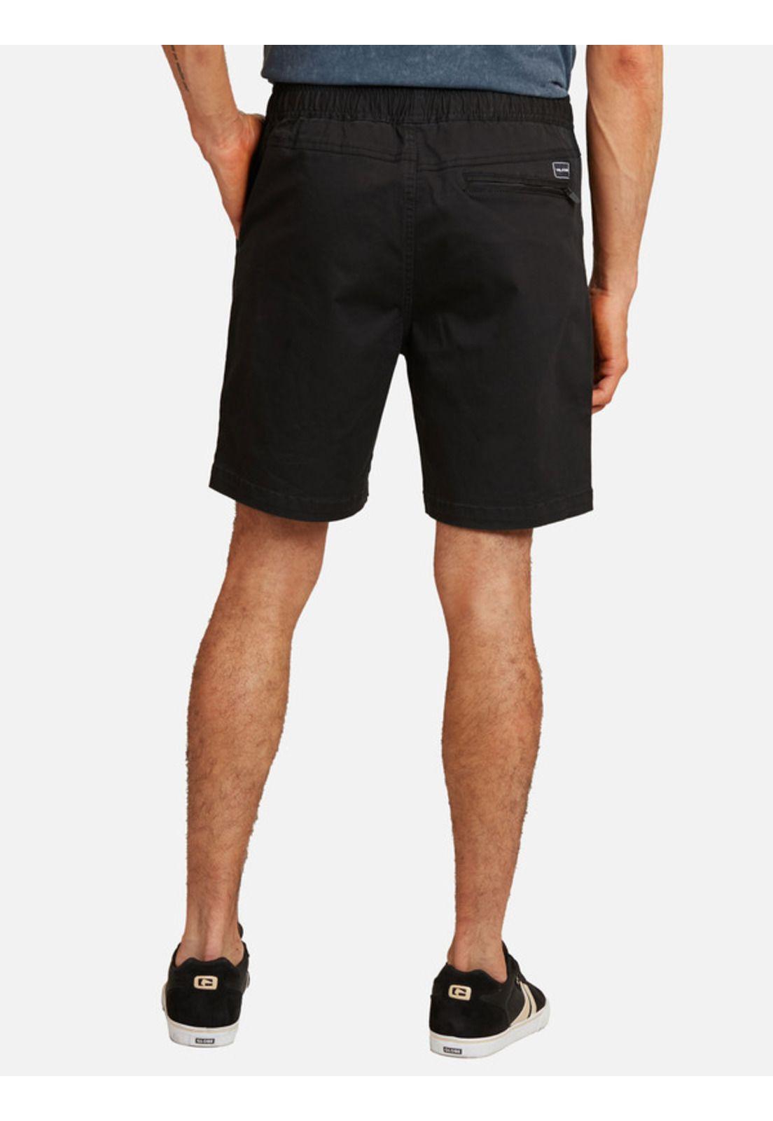 Bermuda Short Jogger Campaign Hombre Negro Volcom-1