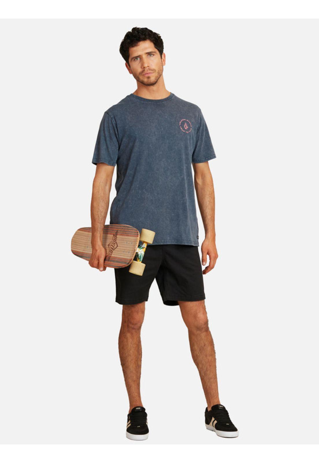 Bermuda Short Jogger Campaign Hombre Negro Volcom-3