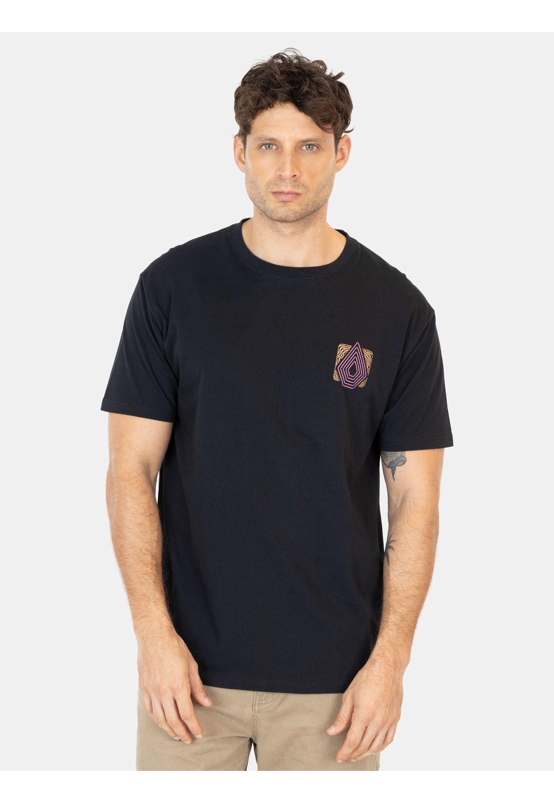 Polera MC Plated Negro Hombre Volcom-0