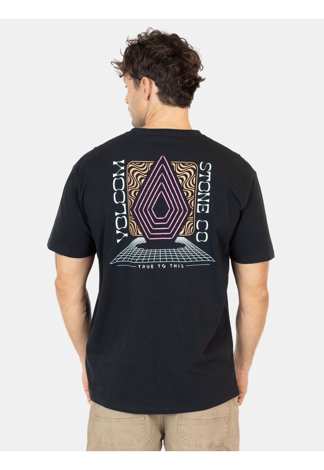 Polera MC Plated Negro Hombre Volcom-1
