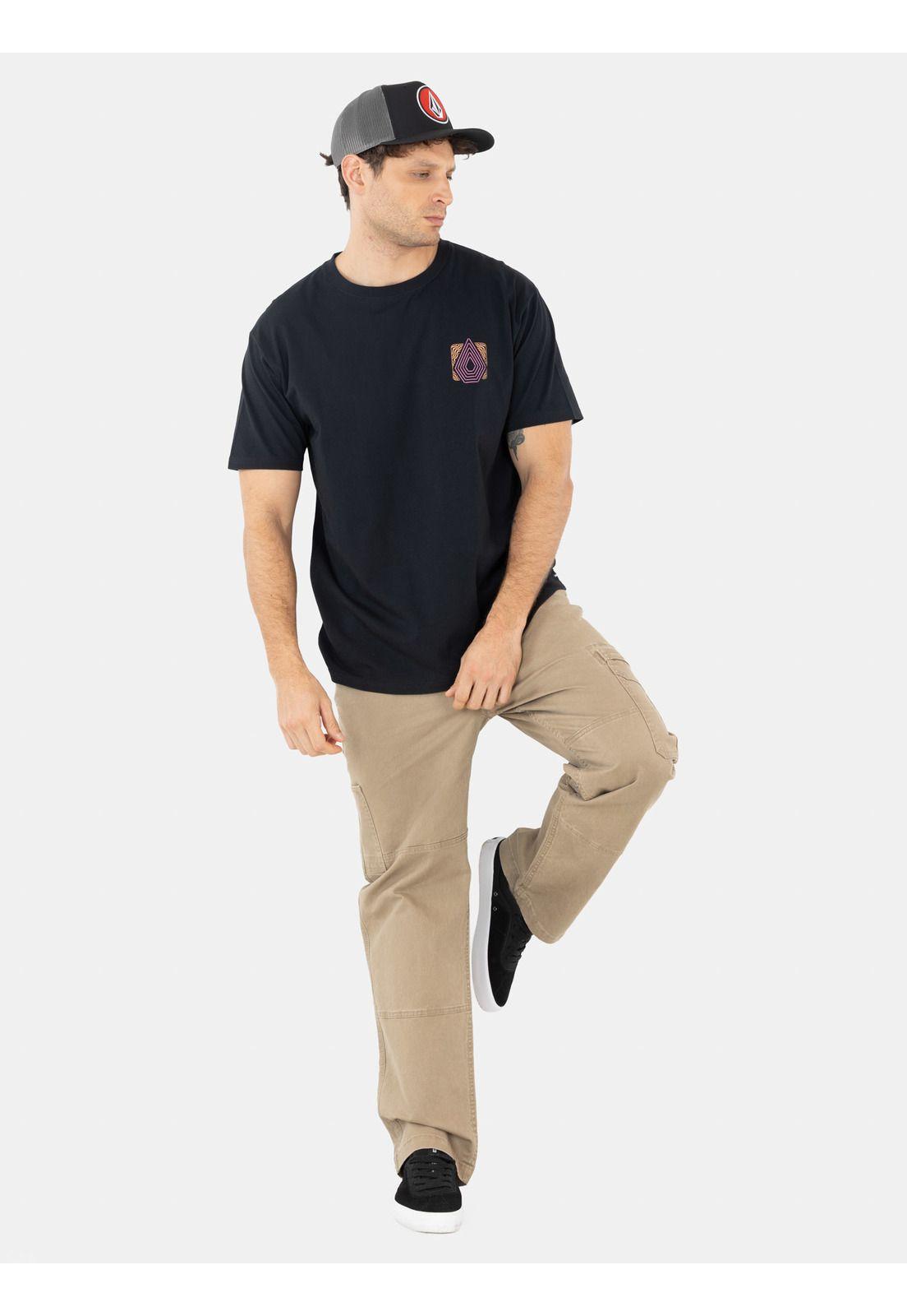 Polera MC Plated Negro Hombre Volcom-3