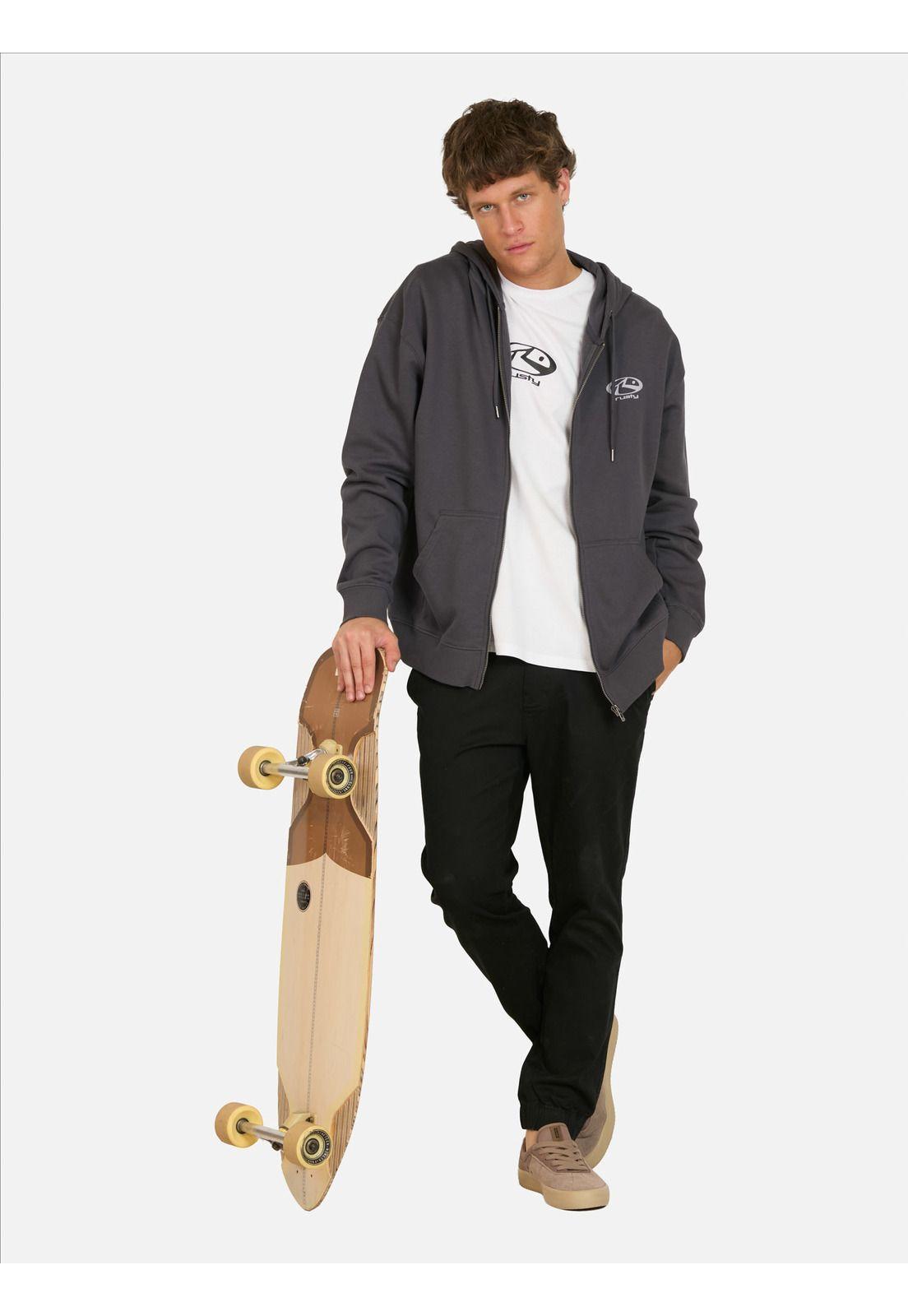 Poleron FZ Brine Gris Hombre Rusty-3