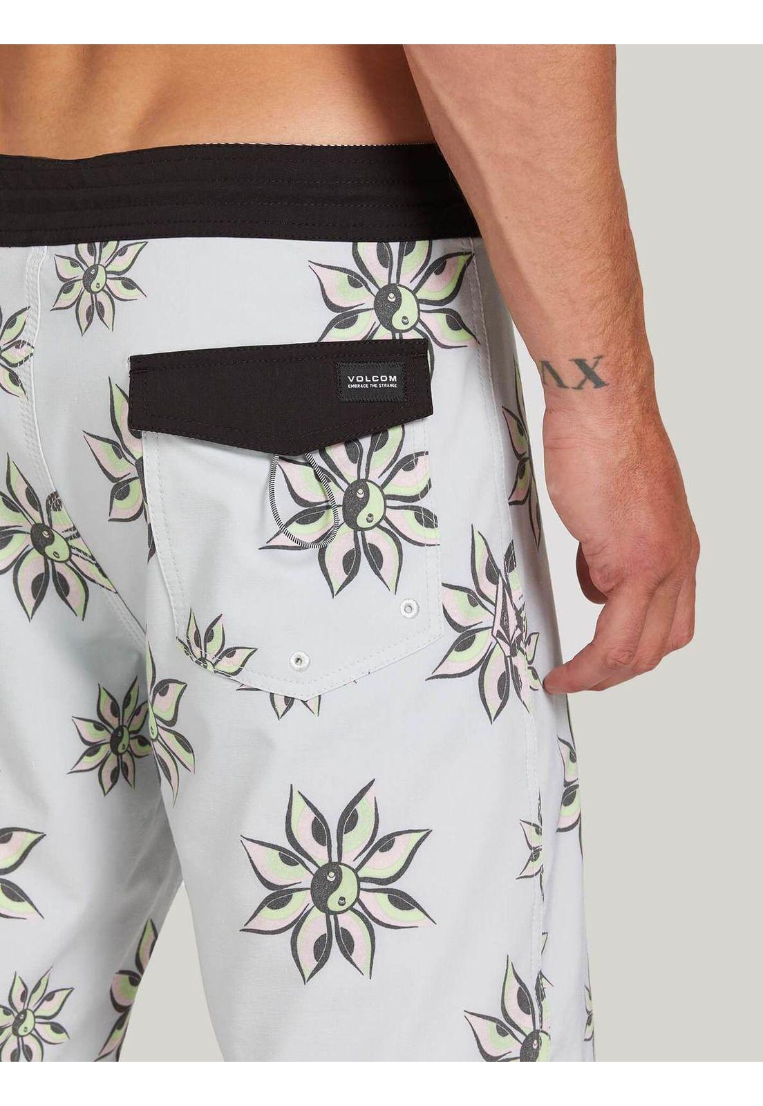 Traje De Baño Hombre BURCH STONEY 22 Blanco Volcom-2