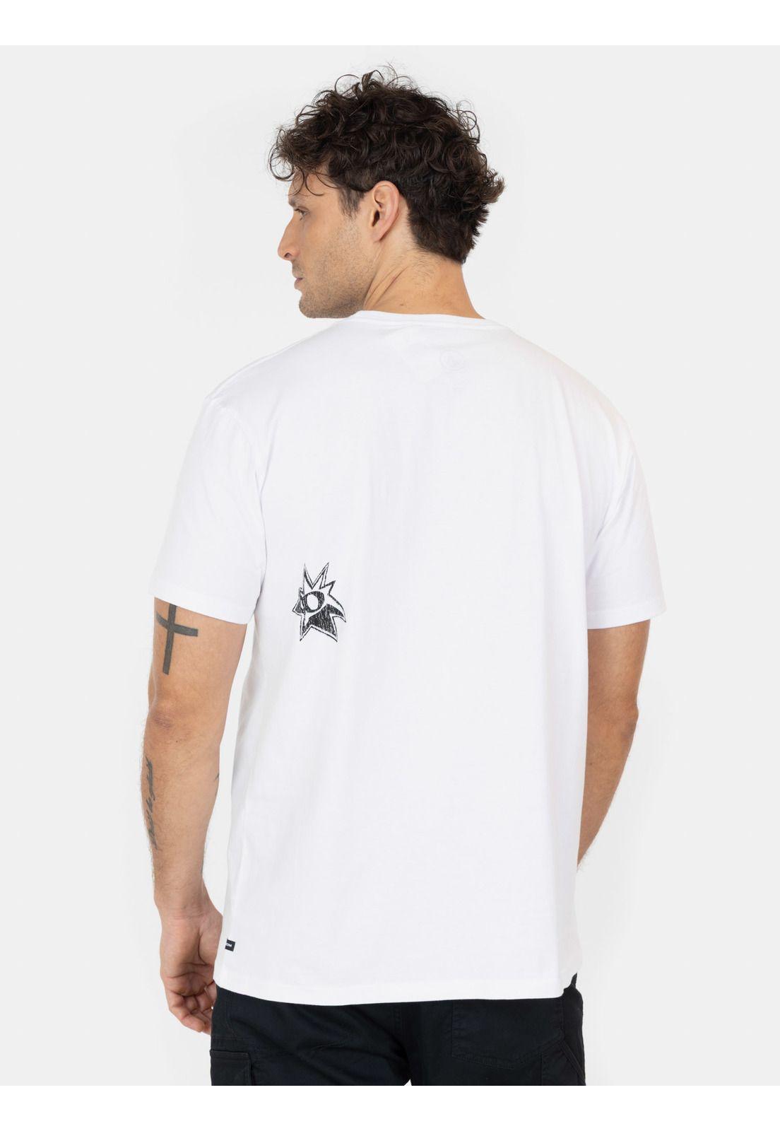 Polera MC Flip Blanco Hombre Volcom-1