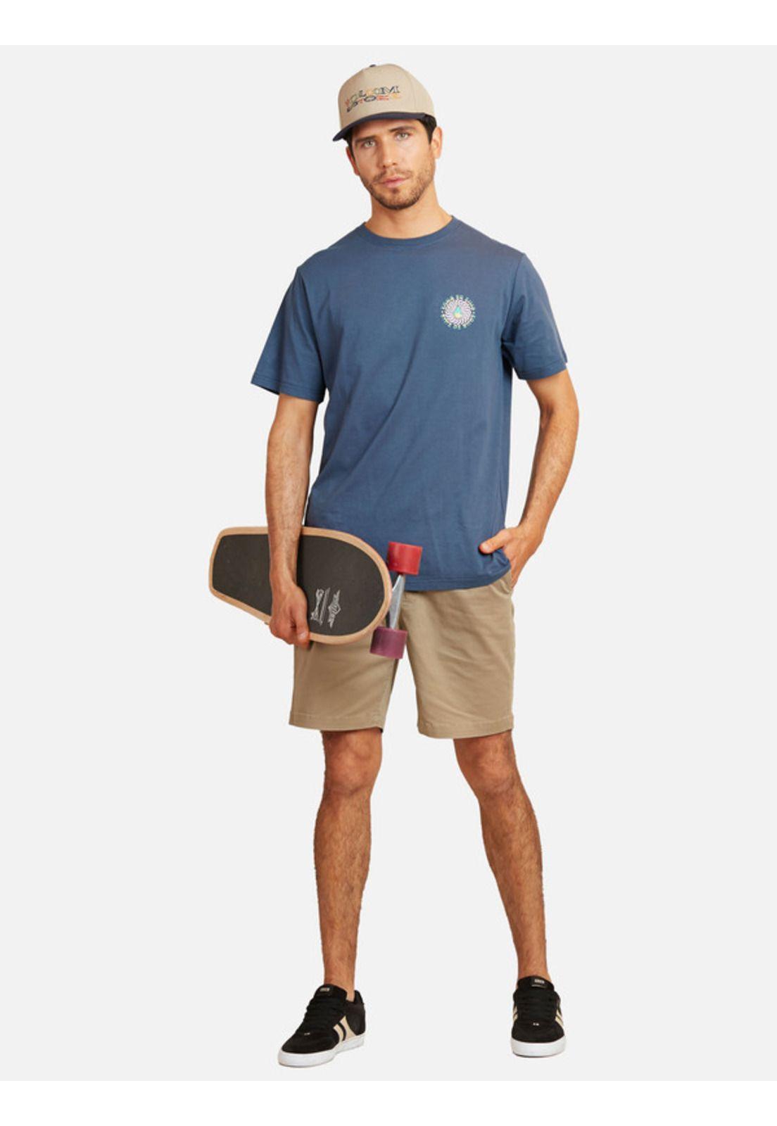 Polera Iron Sst Azul marino Hombre Volcom-4