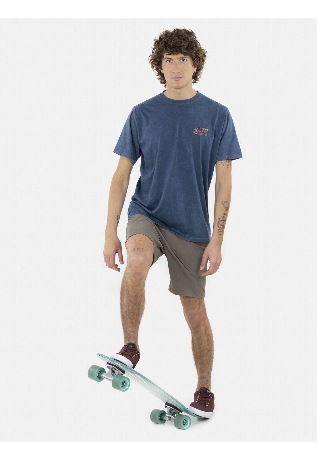 Polera VWW SS  TEE Hombre Denim Volcom-3